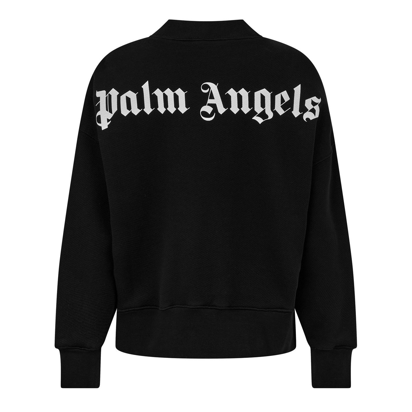 Palm Angels o1g2r1mq0325 Classic Curved Logo Crew Neck Sweater in Black Size XXS / US 00 / IT 34 - 6 Thumbnail