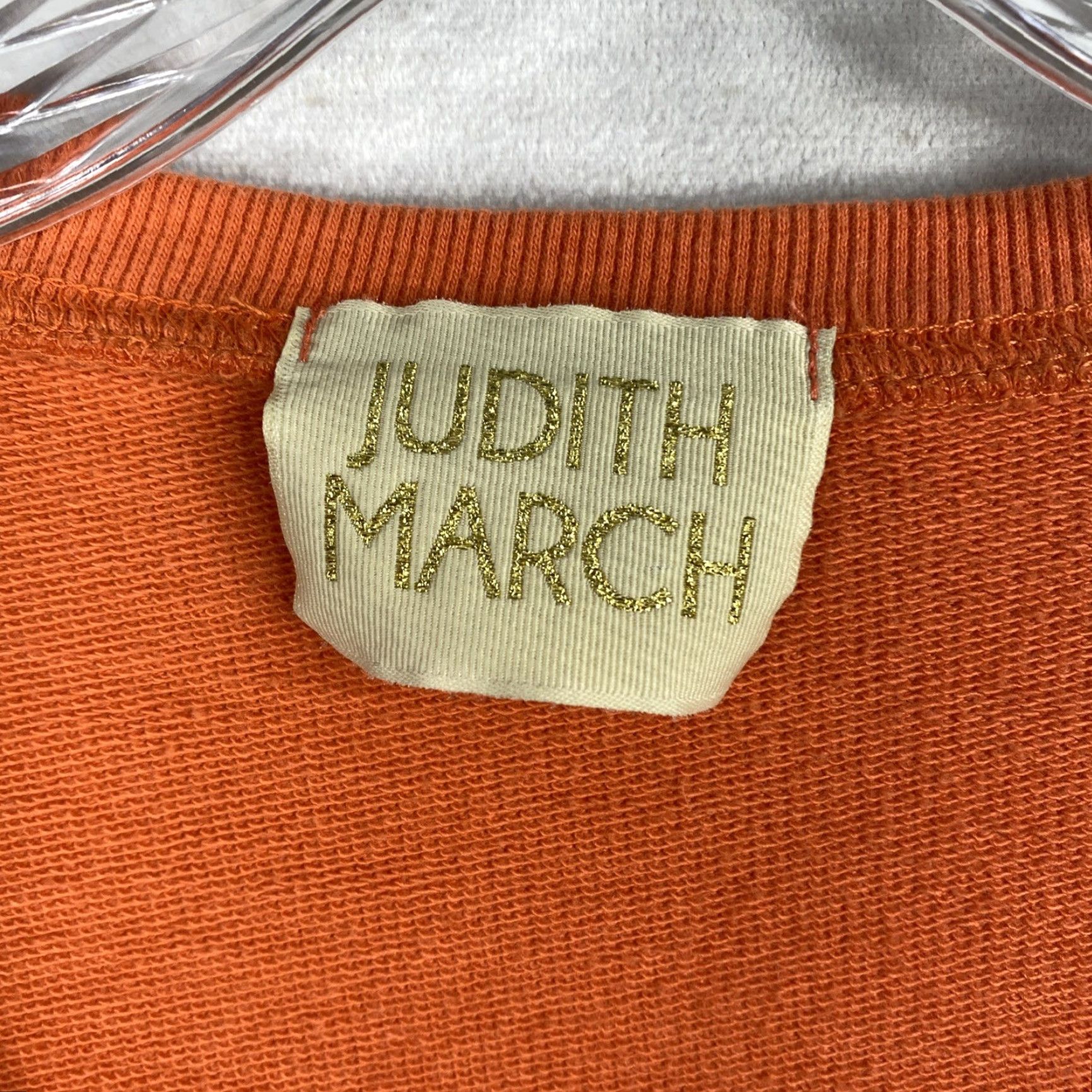 Vintage VINTAGE Judith March Sweatshirt Womens L Orange "Sun Kissed" Sequin Bling Oversized Crop Size L / US 10 / IT 46 - 3 Thumbnail