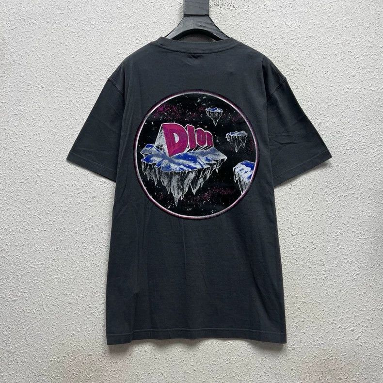 Dior Dior New Gray Graffiti Logo Short Sleeve Size US M / EU 48-50 / 2 - 2 Thumbnail