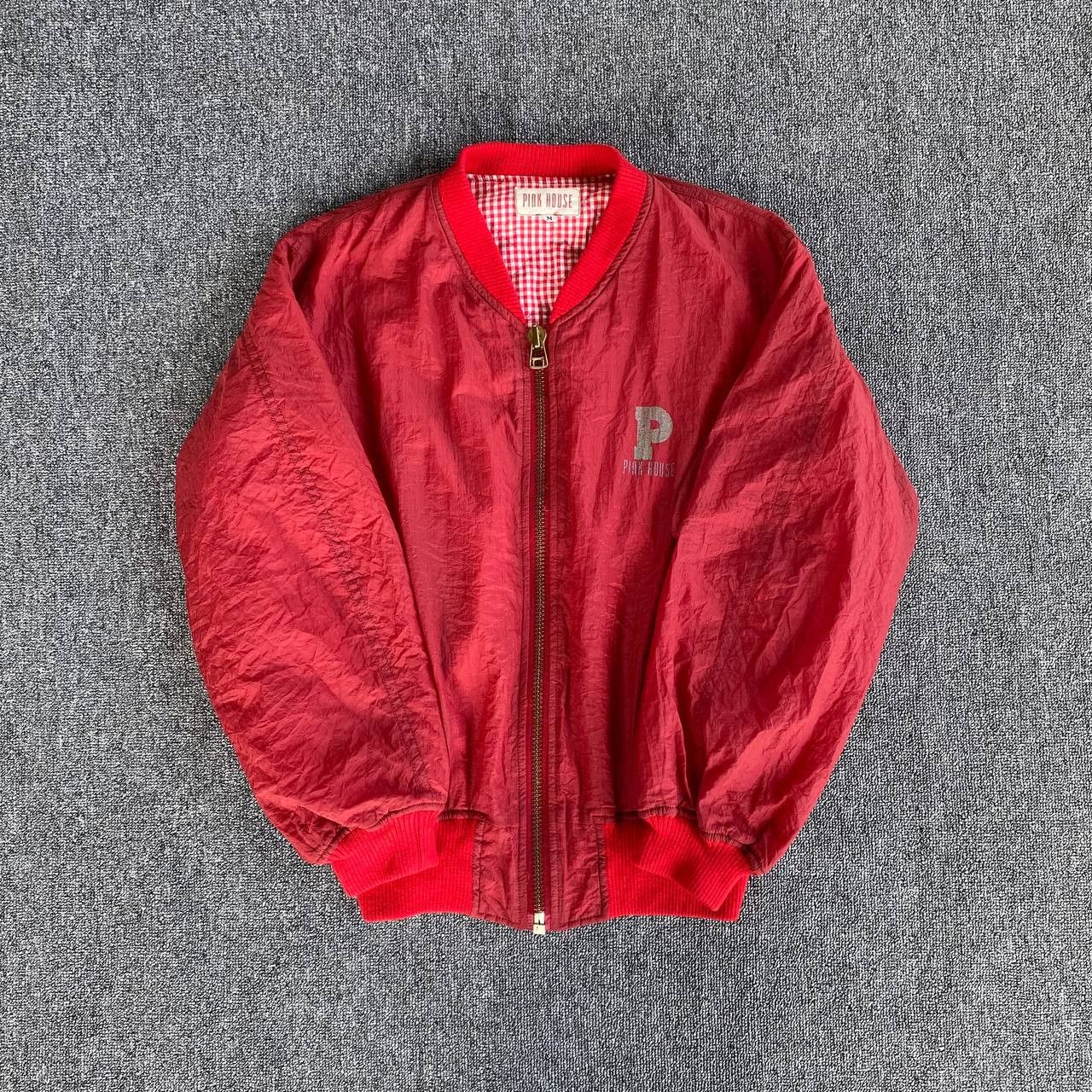 Pink House VINTAGE 90s PINK HOUSE WRINKLED NYLON BOMBER JACKET SMALL P Size US M / EU 48-50 / 2 - 8 Thumbnail