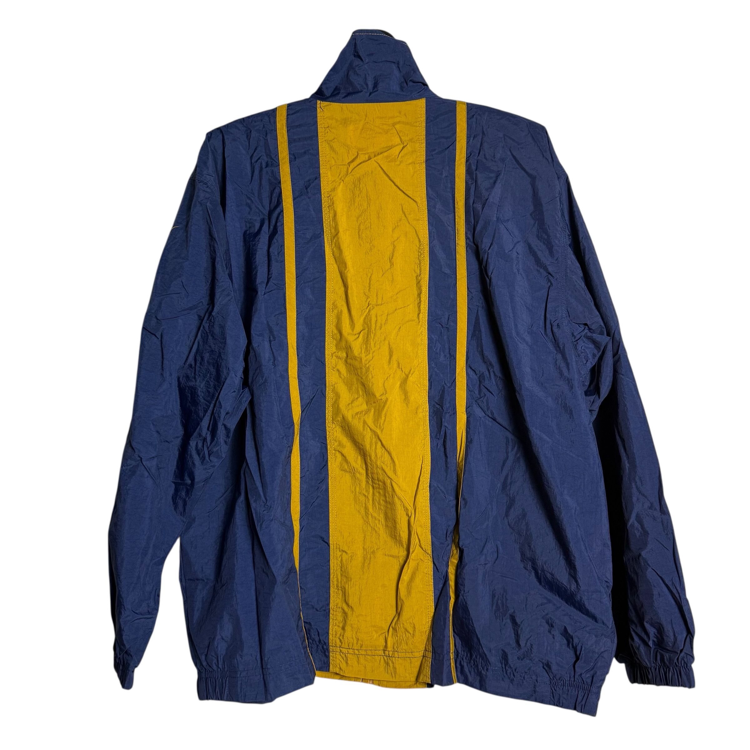 Nike 🔥RARE🔥Vintage Nike Swoosh Light Jacket Blue Gold Track Top Size US M / EU 48-50 / 2 - 5 Thumbnail