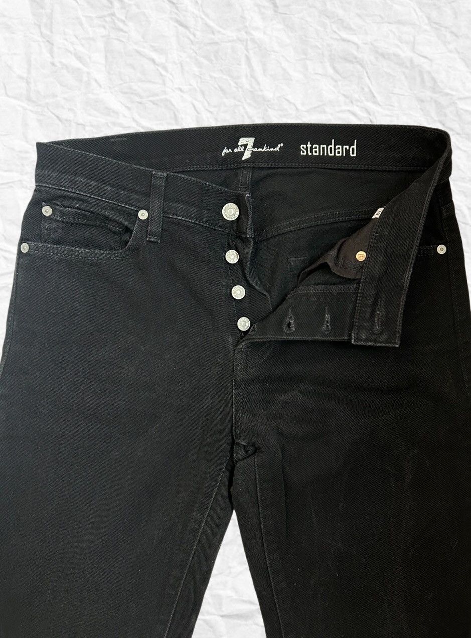 Seven 7 7 for All Mankind Standard Fit Black Jeans Size US 30 / EU 46 - 3 Thumbnail
