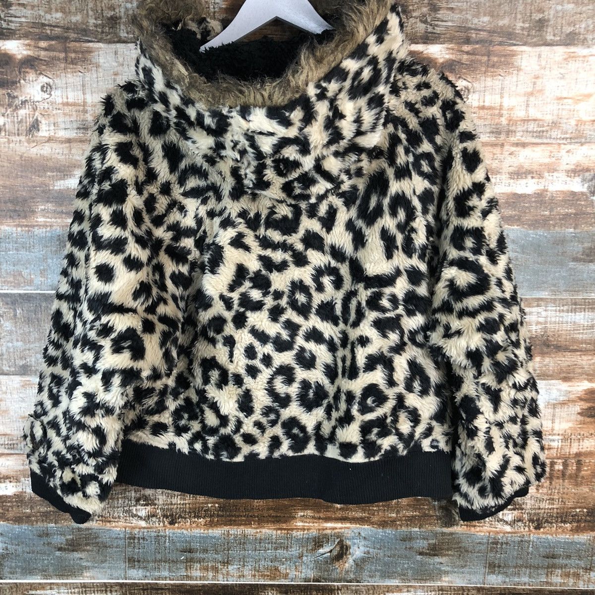Japanese Brand World Wide Love Leopard cheetah tiger design Hoodie #A2254 Size S / US 4 / IT 40 - 13 Thumbnail