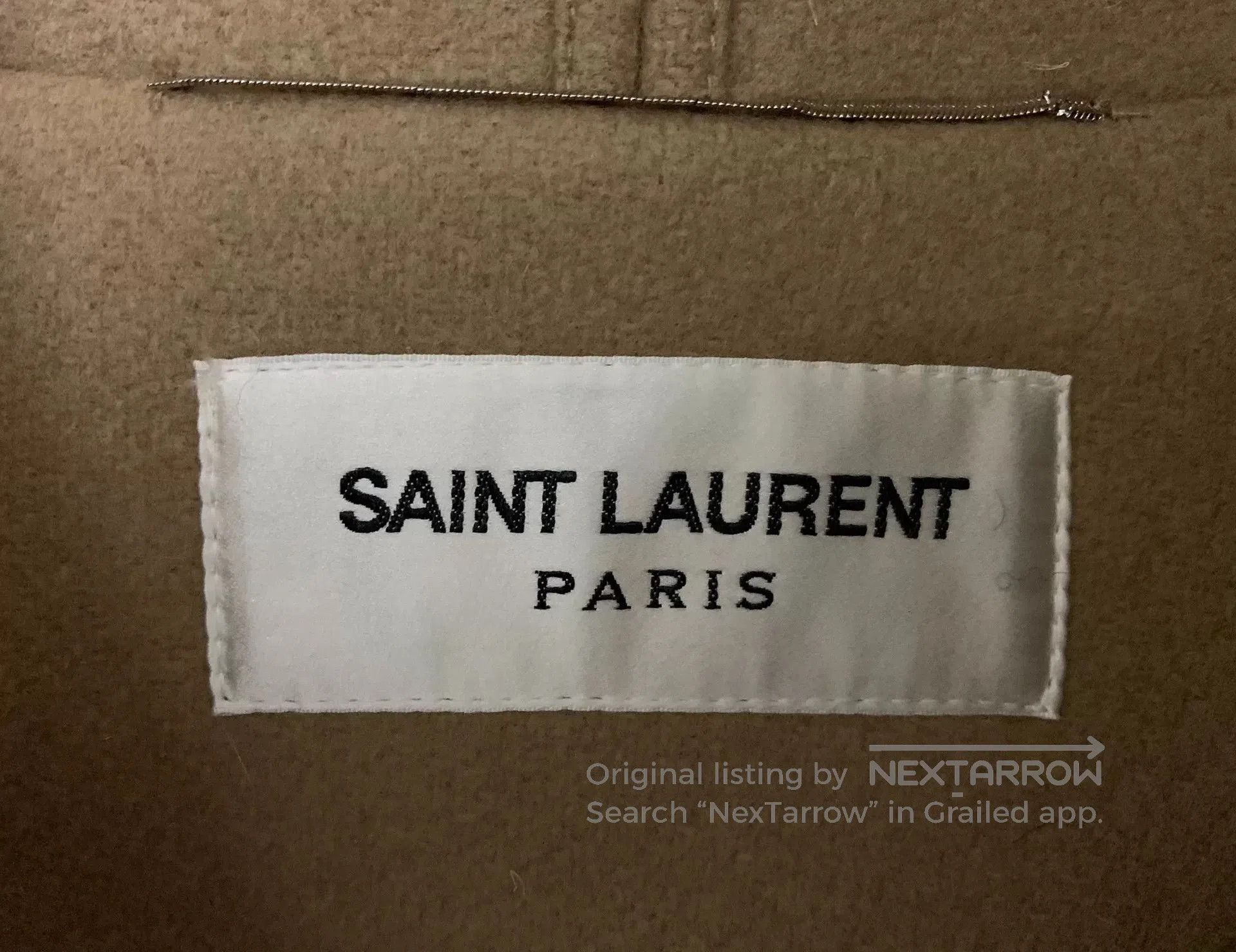 Saint Laurent Paris Saint Laurent Hooded Duffle Coat Beige. Size US S / EU 44-46 / 1 - 3 Thumbnail