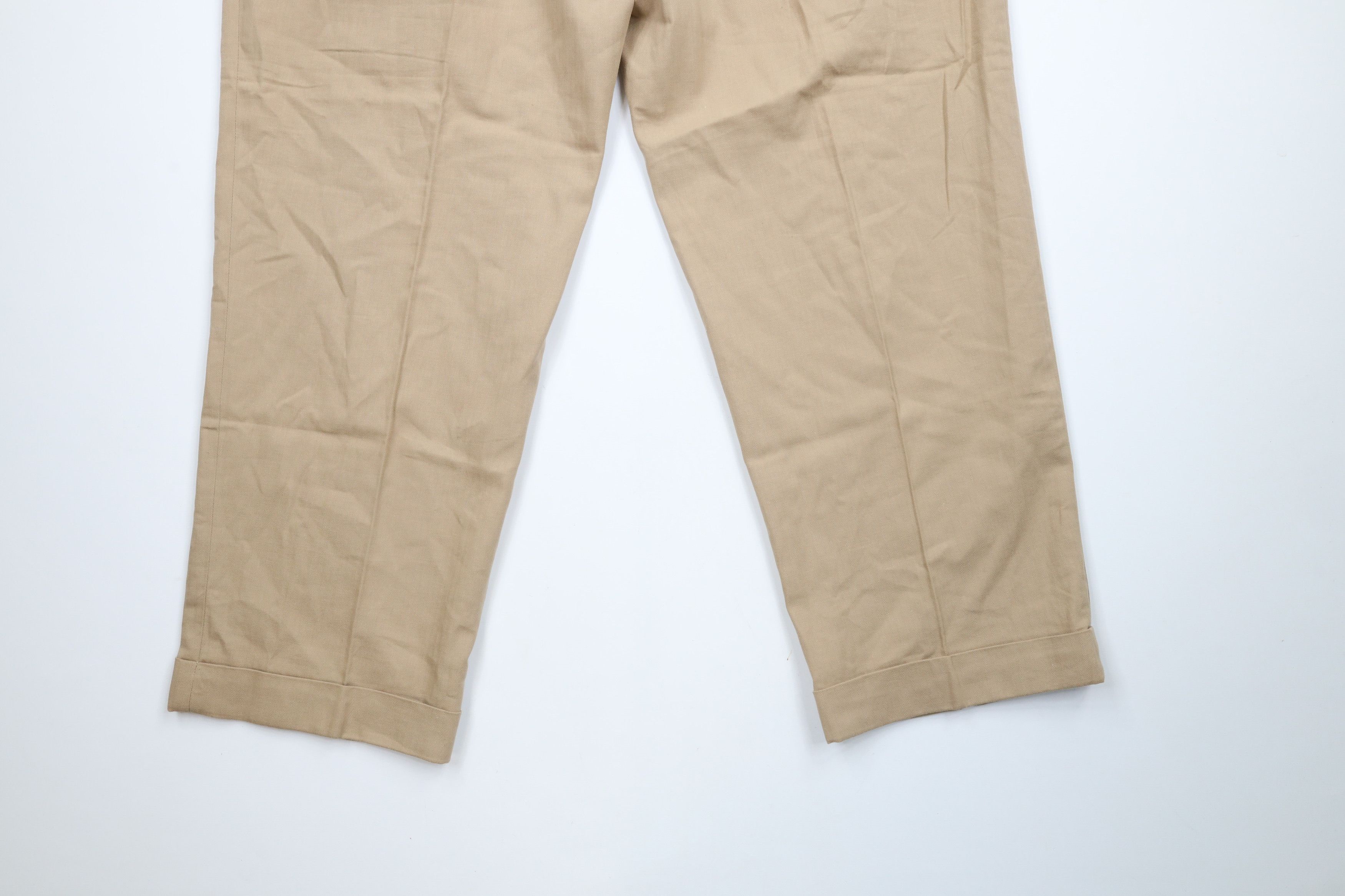 Ralph Lauren × Vintage Vintage 90s Ralph Lauren Pleated Wide Leg Chino Pants Size US 38 / EU 54 - 10 Thumbnail
