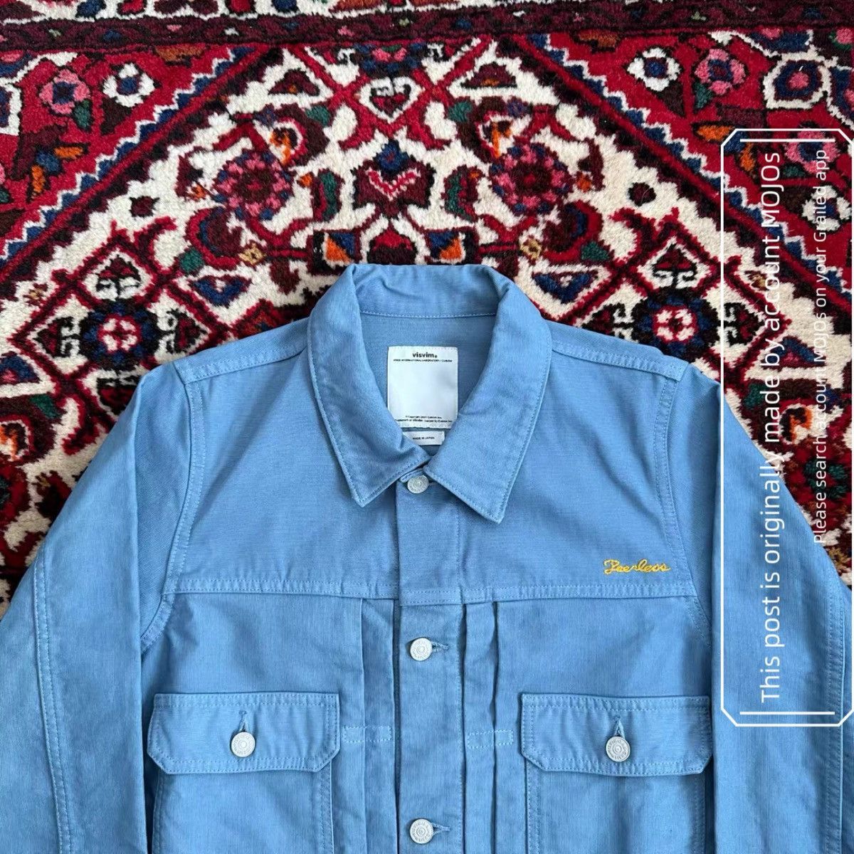 Visvim Sz 2 Visvim 17AW 101 Jumbo Blue Jacket mo.jos1517 Size US M / EU 48-50 / 2 - 5 Thumbnail
