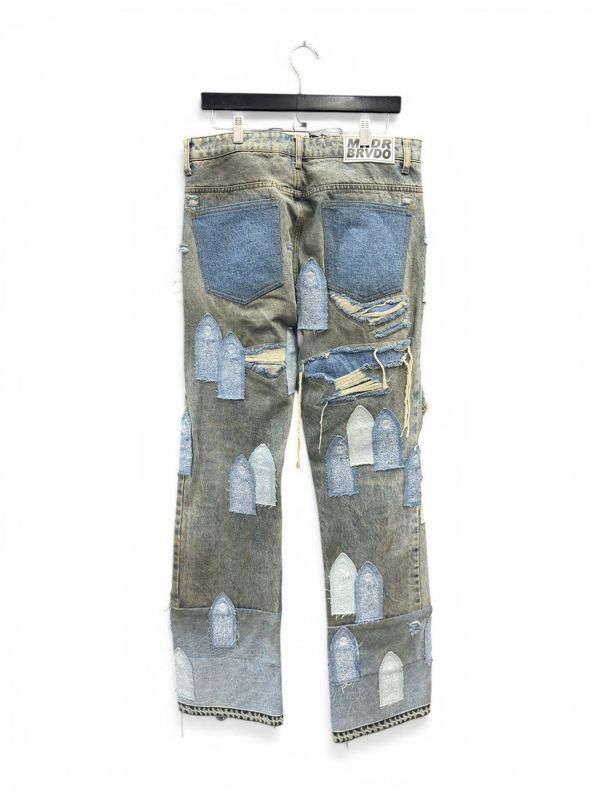 Who Decides War Who Decides War Blue Window Distressed Jeans Size US 32 / EU 48 - 5 Thumbnail