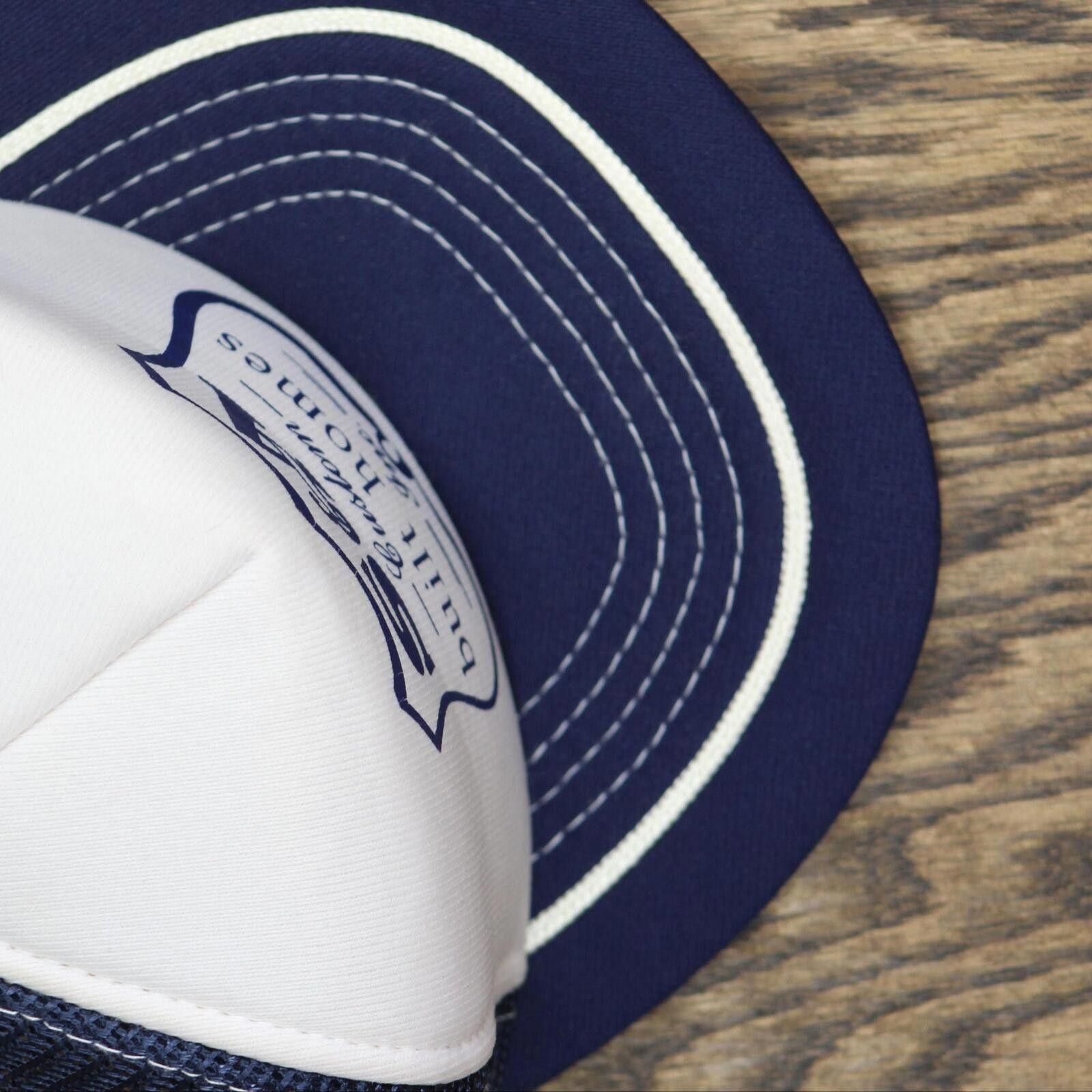 Designer S&A Custom Built Homes Vintage Trucker Hat Blue / White OS Size ONE SIZE - 6 Thumbnail