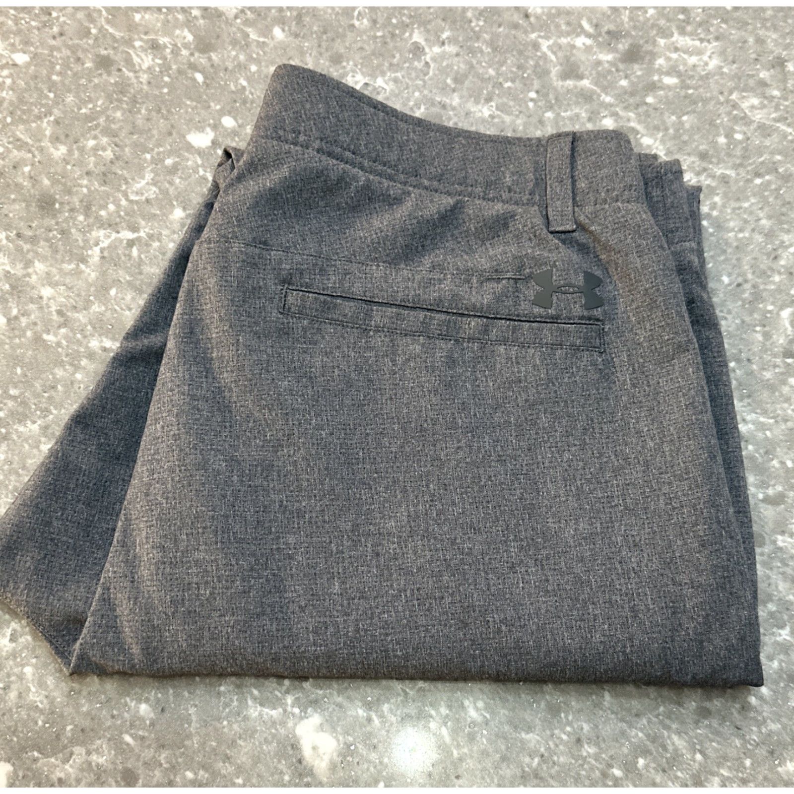 Under Armour Under Armour Pants 36x32 Gray All Season Gear Mens Chino Lightweight Casual Straight Leg 5-Pocket Logo Front Flat Front Inseam 32 Rise 10.5 Size US 36 / EU 52 - 2 Thumbnail