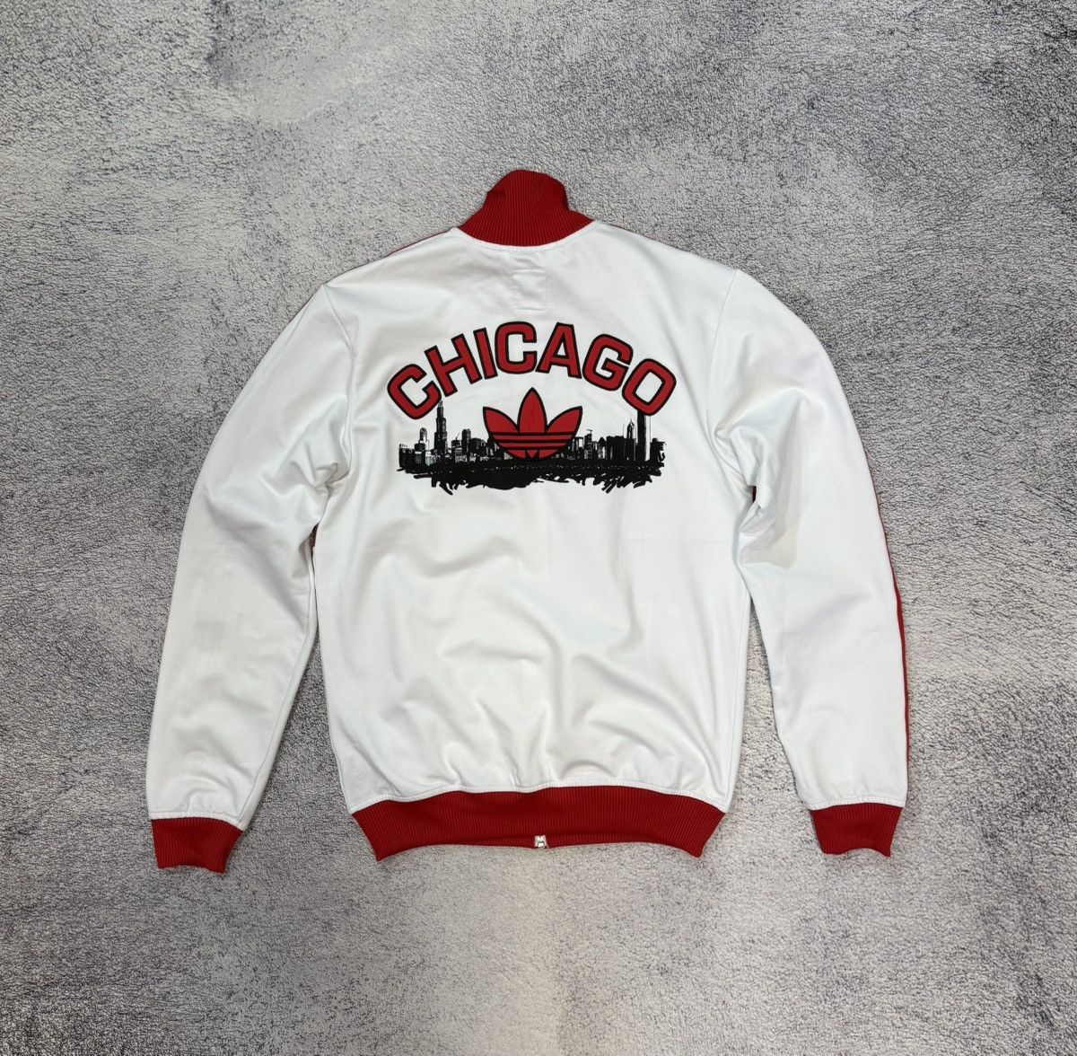 Adidas Adidas Chicago Bulls Mens Track Jacket Full Zip NBA White S Size US S / EU 44-46 / 1 - 5 Thumbnail