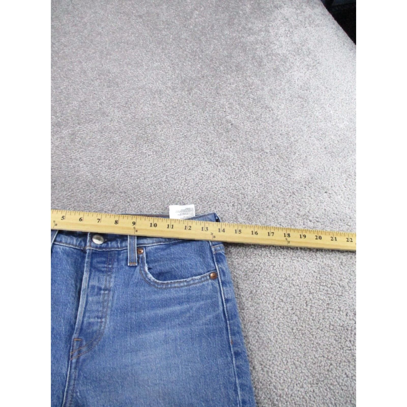 Levi's Levi's Wedgie Jeans Womens 26 Medium Blue Denim Button Fly Ripped Jeans Size 26" / US 2 / IT 38 - 7 Thumbnail
