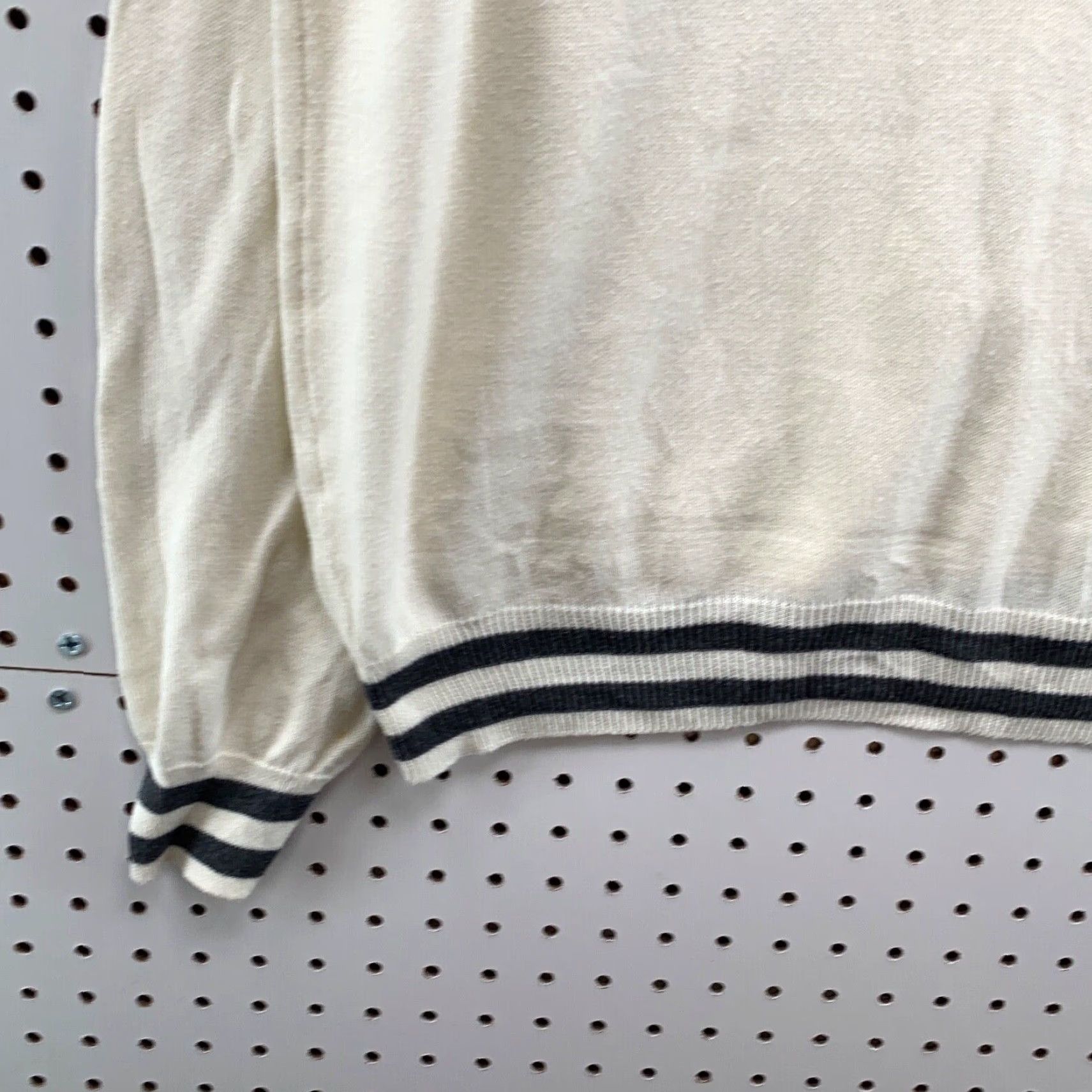 Lyle & Scott VINTAGE Lyle & Scott Sweater Shirt Men 1/4 Zip Mock Neck Ivory Medium Pullover Knit Cotton Casual Mens Size US M / EU 48-50 / 2 - 4 Thumbnail