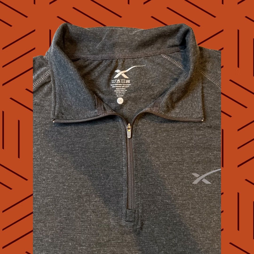 Logo 7 VINTAGE SpaceX Logo L/S 1/4 Zip Pullover Sweatshirt 5XL Unisex Adults Gray Polyester Knit Logo 1/4 Zip All Seasons Space USA Mens Womens Size US XXL / EU 58 / 5 - 1 Thumbnail