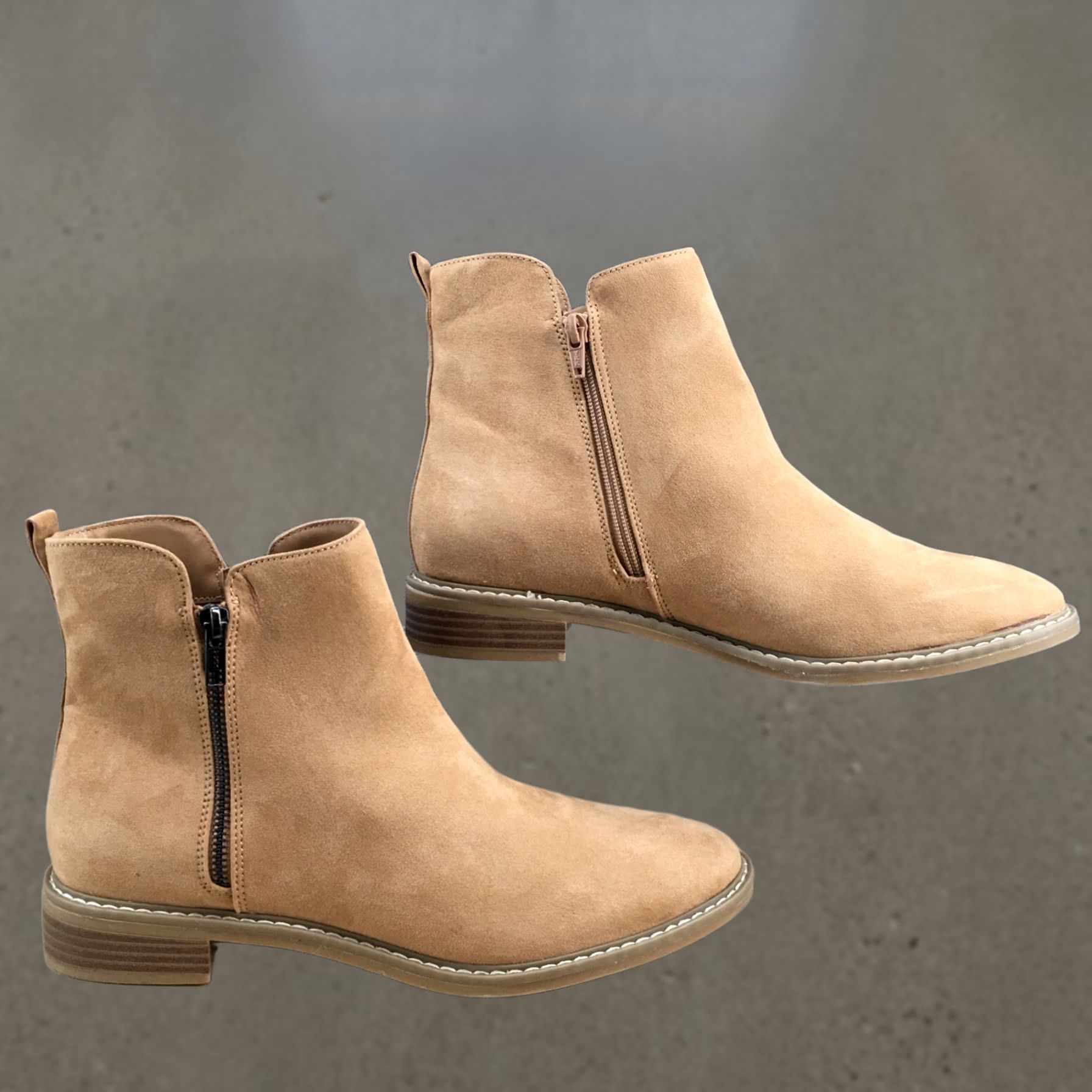 Vintage Universal Thread Boots Womens 11 Brenna Bootie Brown Faux Leather Ankle Top Women Brown Boots 11 Knit Breathable Comfort Classic Vintage: No Size L / US 10 / IT 46 - 1 Thumbnail