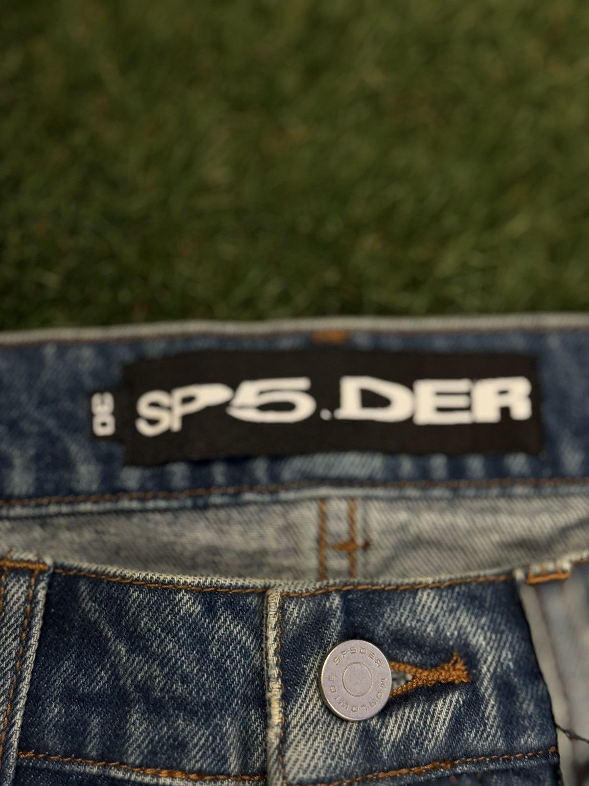 Sp5der Sp5der Worldwide Beluga Denim Jeans Size 30 (NEW) Size US 30 / EU 46 - 8 Thumbnail