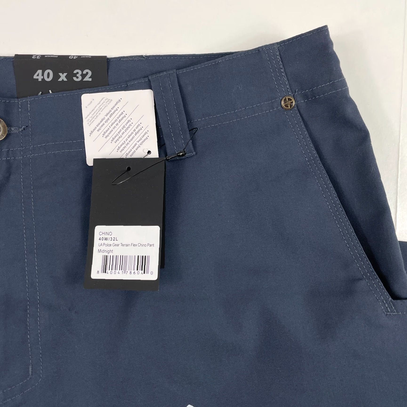 Vintage LAPG Pants Mens 40 x 32 Blue Terrain Flex Chino Straight Leg Workwear Tactical Size US 40 / EU 56 - 6 Thumbnail