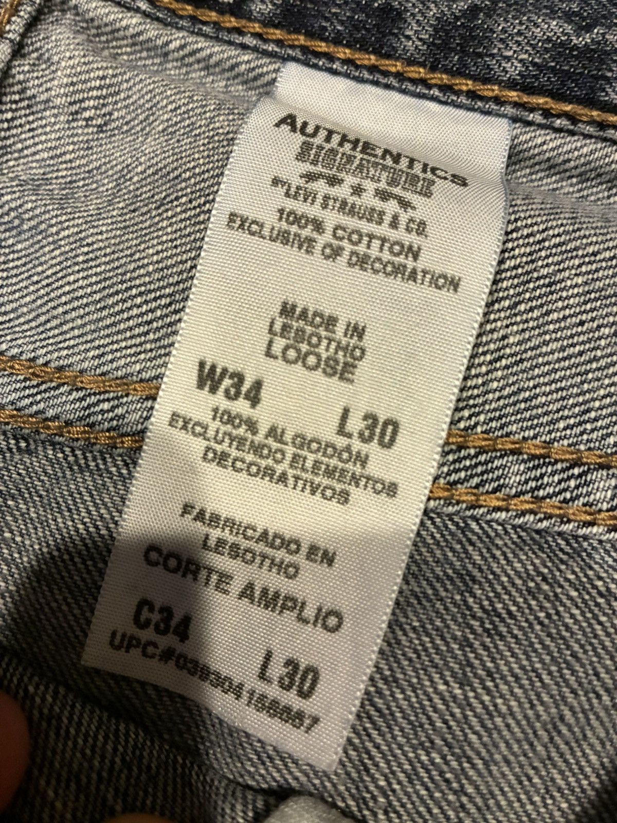 Levi's Custom Made Wide Leg Extreme Baggy Levis Denim Size US 34 / EU 50 - 7 Thumbnail