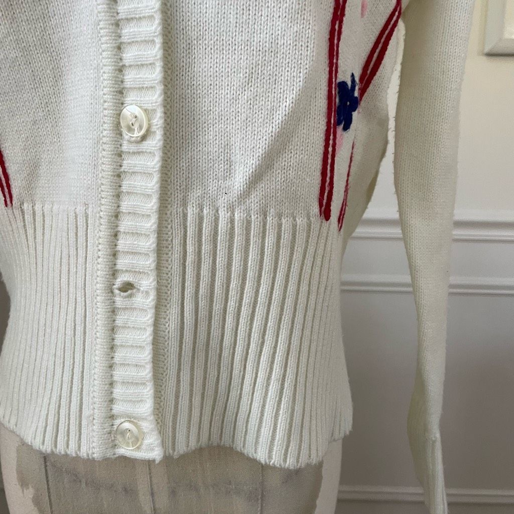 Vintage Vintage 70s Starlight Trading Co Embroidered Cropped Cardiga Size S / US 4 / IT 40 - 4 Thumbnail