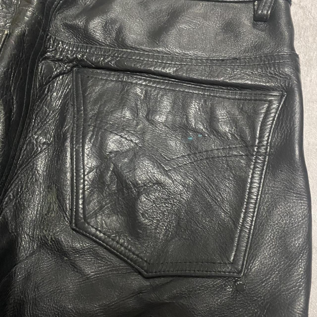 Other Black leather Motorcycle Metal Rock 2000s 90s Size US 33 - 7 Thumbnail