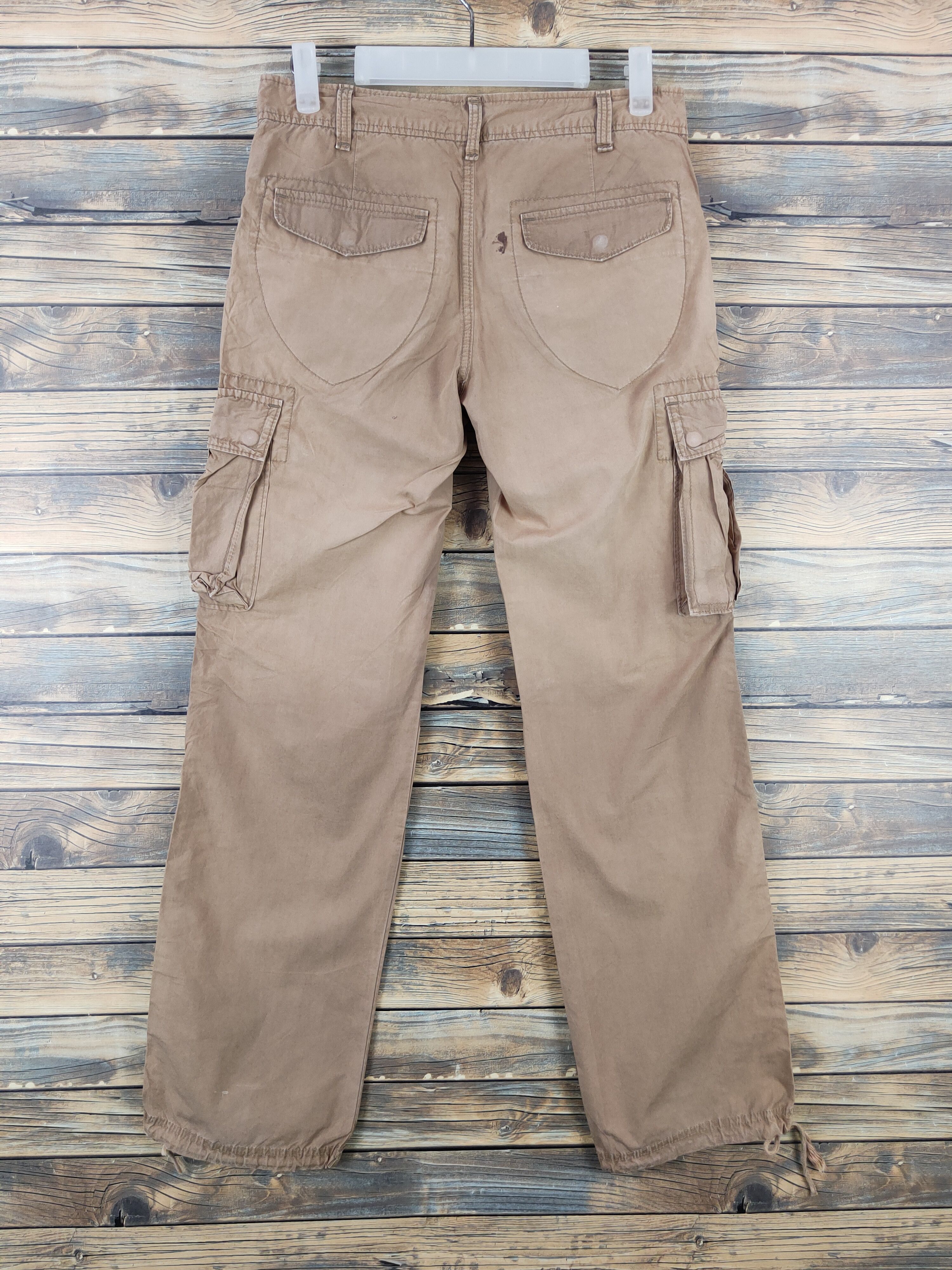 Japanese Brand iimk-Michel Klein Brown Multipocket Cargo Pants #W1021 Size 28" / US 6 / IT 42 - 7 Thumbnail