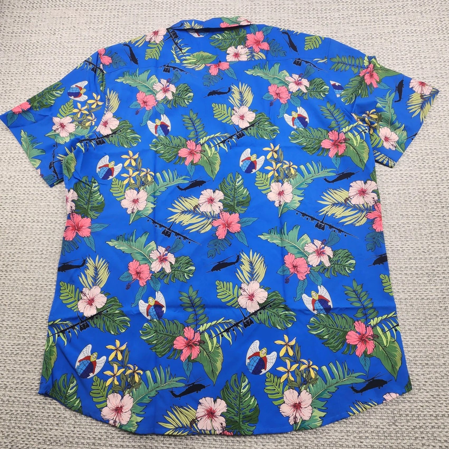Twisted X Twisted Tucan Shirt Mens XL Blue Hawaiian Button Up Short Sleeve Floral Size US XL / EU 56 / 4 - 5 Thumbnail