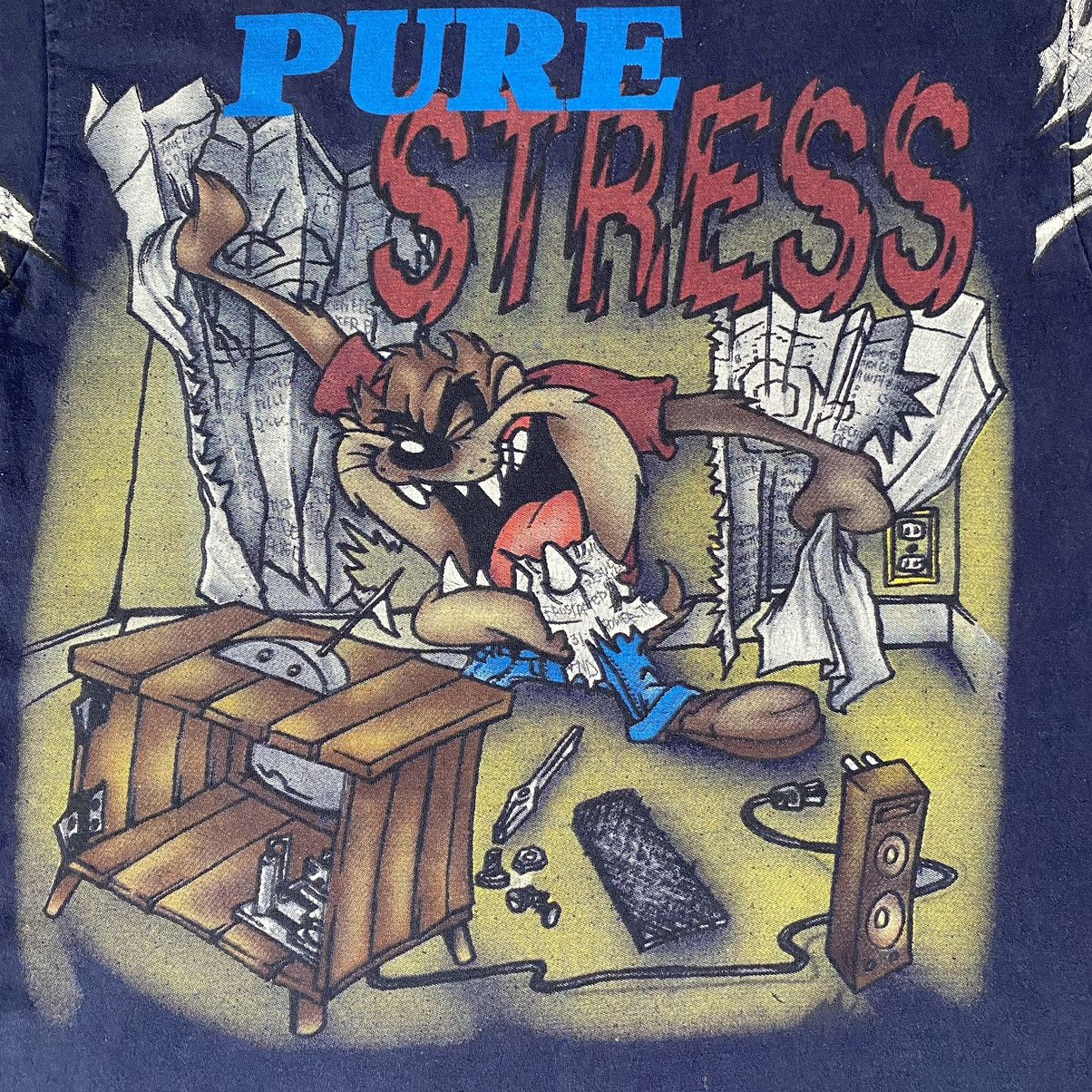 Vintage Vintage 1997 Taz Mania Looney Tunes Over Print Tee Size US L / EU 52-54 / 3 - 5 Thumbnail