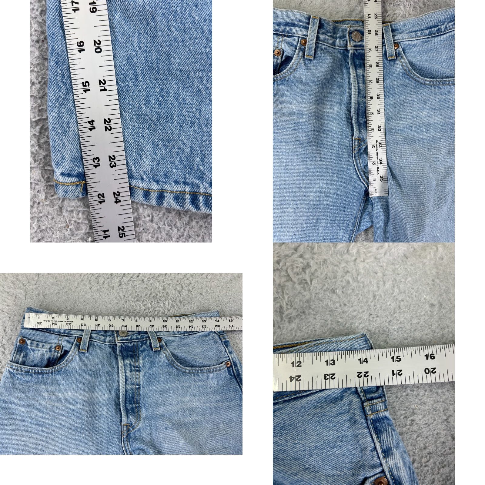 Levi's Levi's 501 XX Jeans Men Slim Denim Blue 27x24 Jeans Button Fly 501 XX Vintage? No Size US 27 - 9 Thumbnail