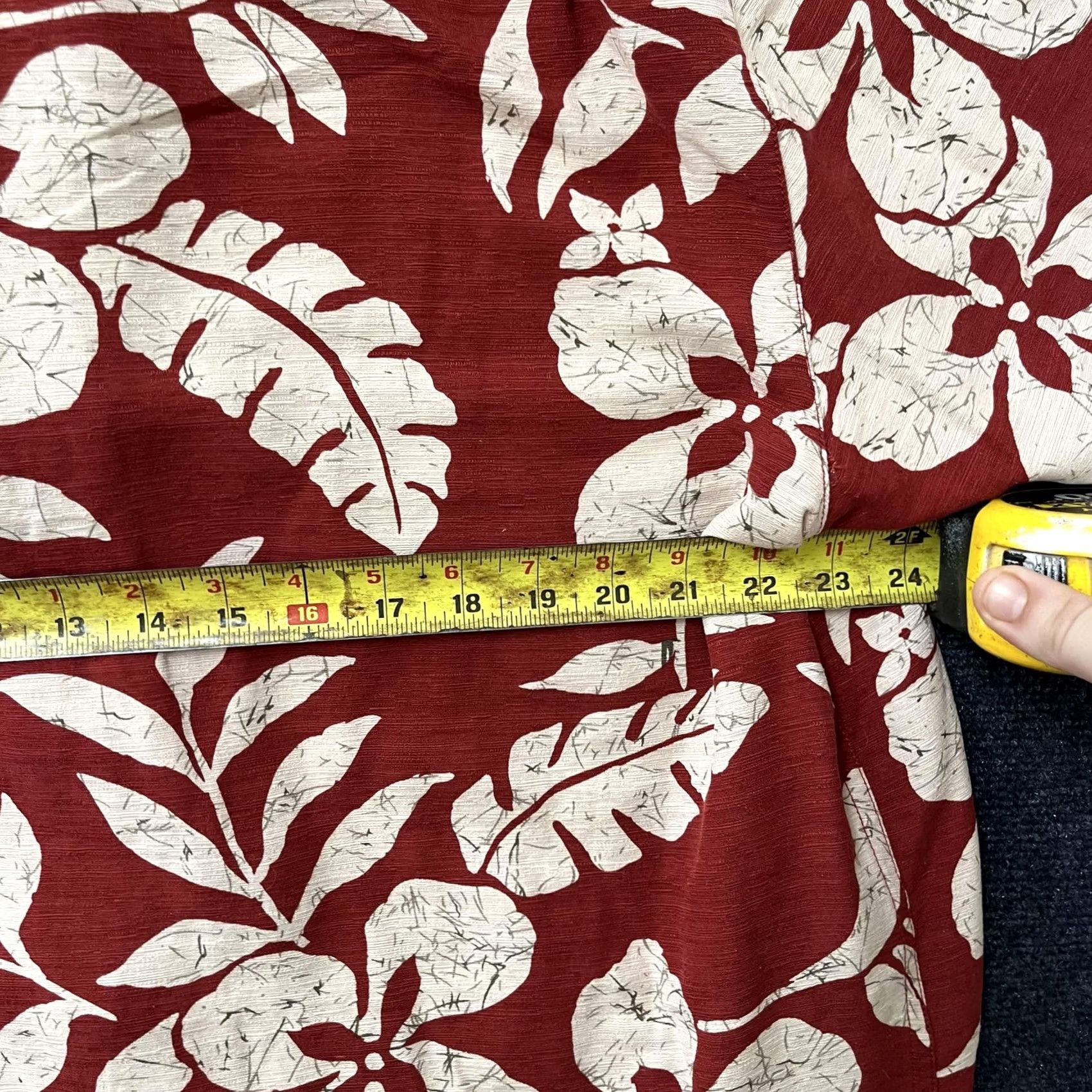Vintage Batik Bay Shirt Mens 2XL Red Hawaiian Silk Short Sleeve Button Up Tropical Size US XXL / EU 58 / 5 - 5 Thumbnail