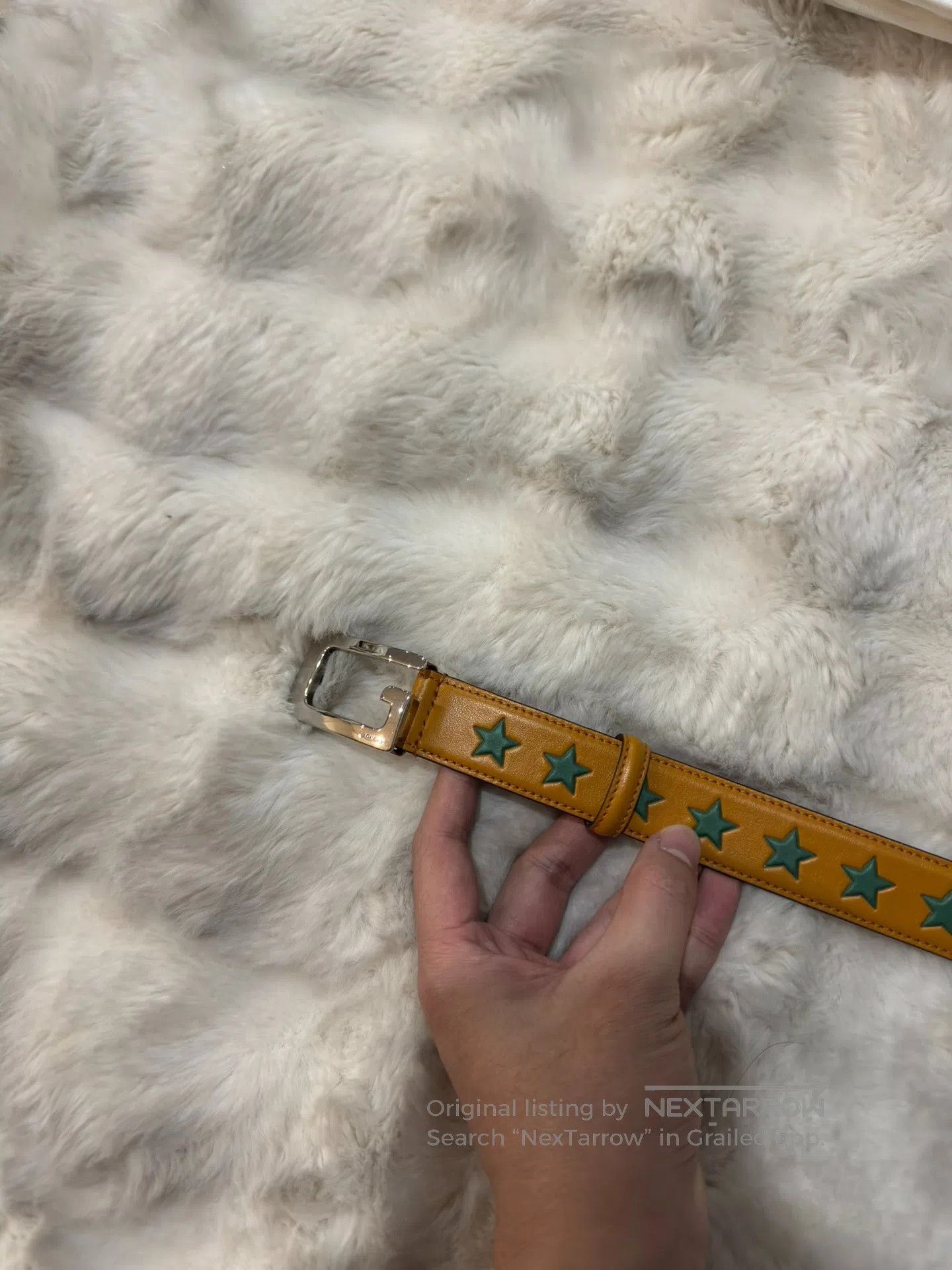 Gucci Guicci Men's Belt with Stars| Size ONE SIZE - 3 Thumbnail