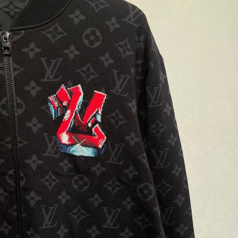 Louis Vuitton Louis Vuitton Old Flower Graffiti Print Zipper Jacket Size US XL / EU 56 / 4 - 3 Thumbnail