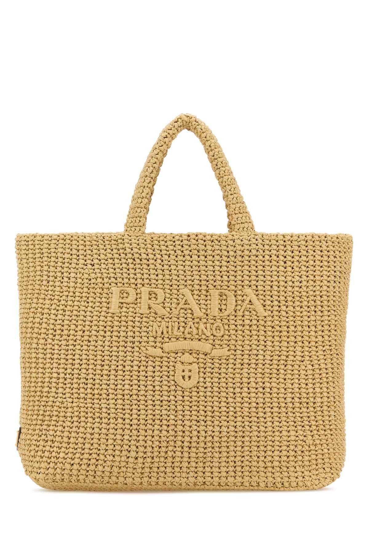 Prada Raffia Shopping Bag Size ONE SIZE - 1 Thumbnail