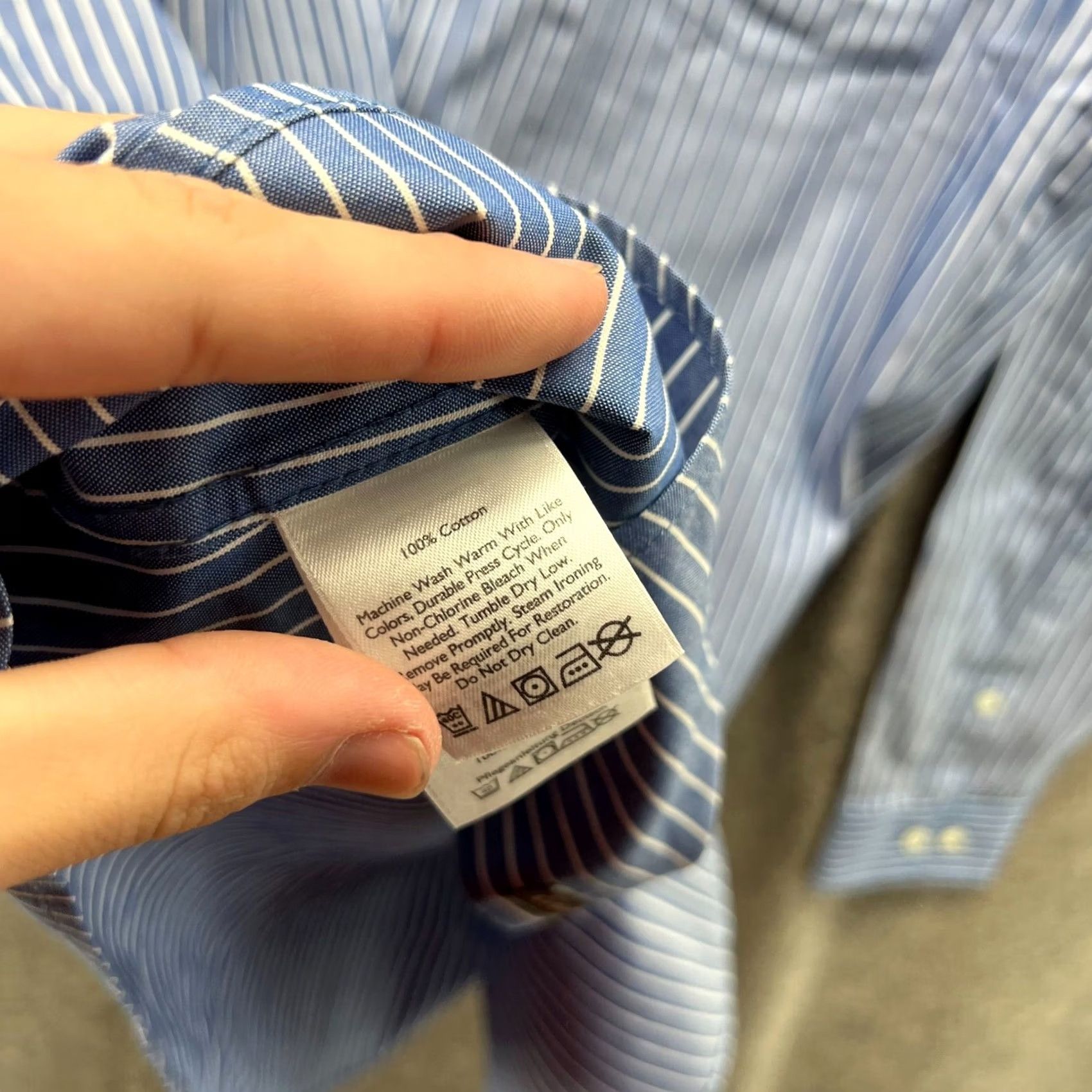 Eddie Bauer VINTAGE Eddie Bauer Shirt Men Medium Adult Blue Casual Button Up Striped Cotton Size US M / EU 48-50 / 2 - 5 Thumbnail