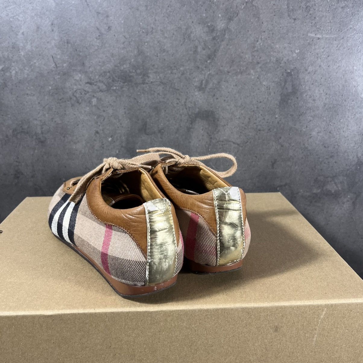 Burberry Burberry 00s Vintage Nova Check Print Melissa Low Top Shoes Size US 5 / EU 37 - 6 Thumbnail