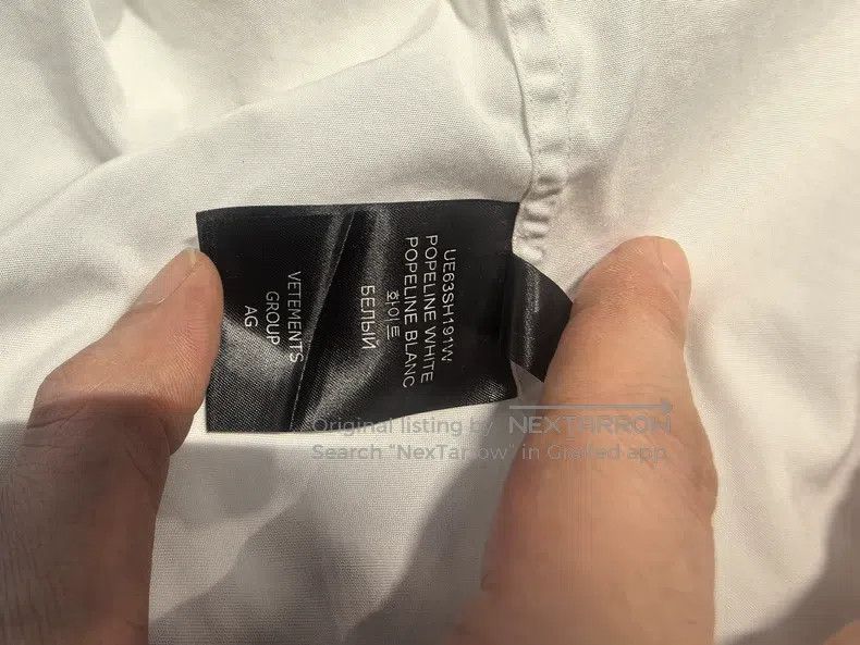 Vetements Vetements Logo Printed Pocket Long Sleeve Shirt Size US M / EU 48-50 / 2 - 6 Thumbnail