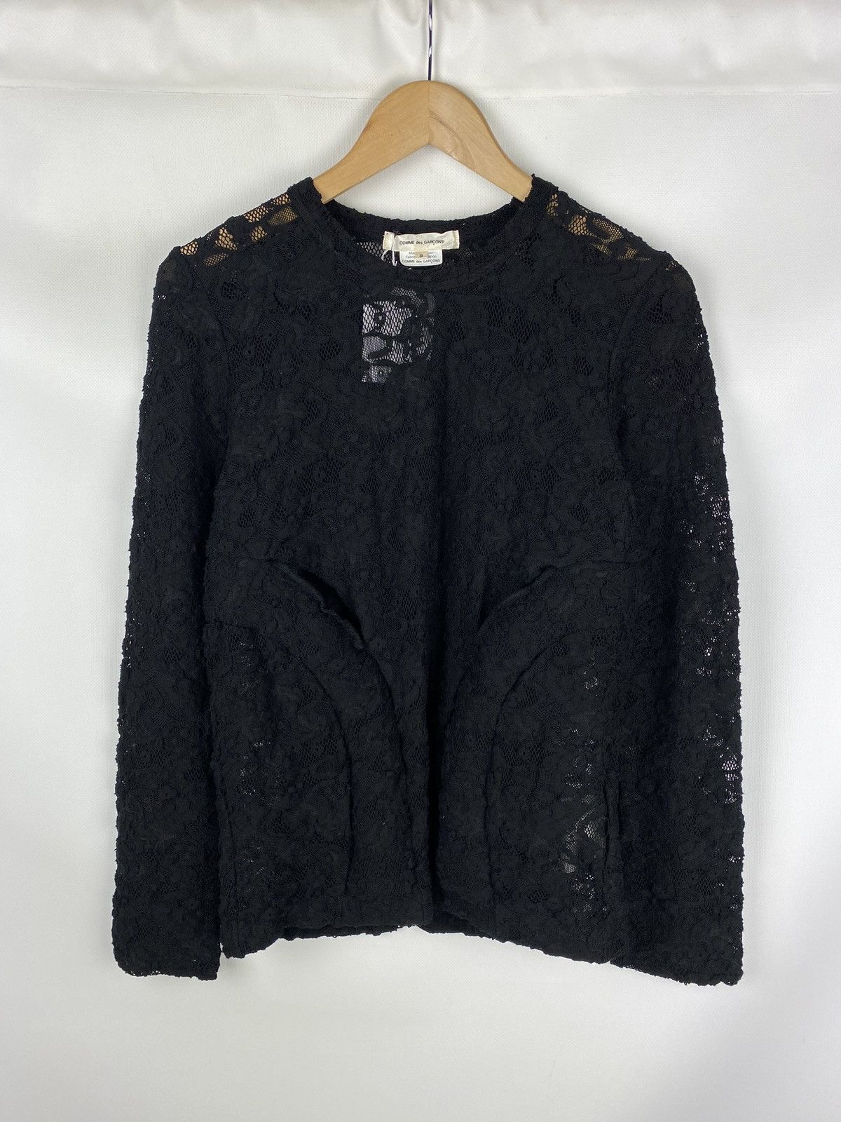 Comme des Garcons BNWT! Comme Des Garçons floral lace long sleeve top tunic Size S / US 4 / IT 40 - 1 Thumbnail