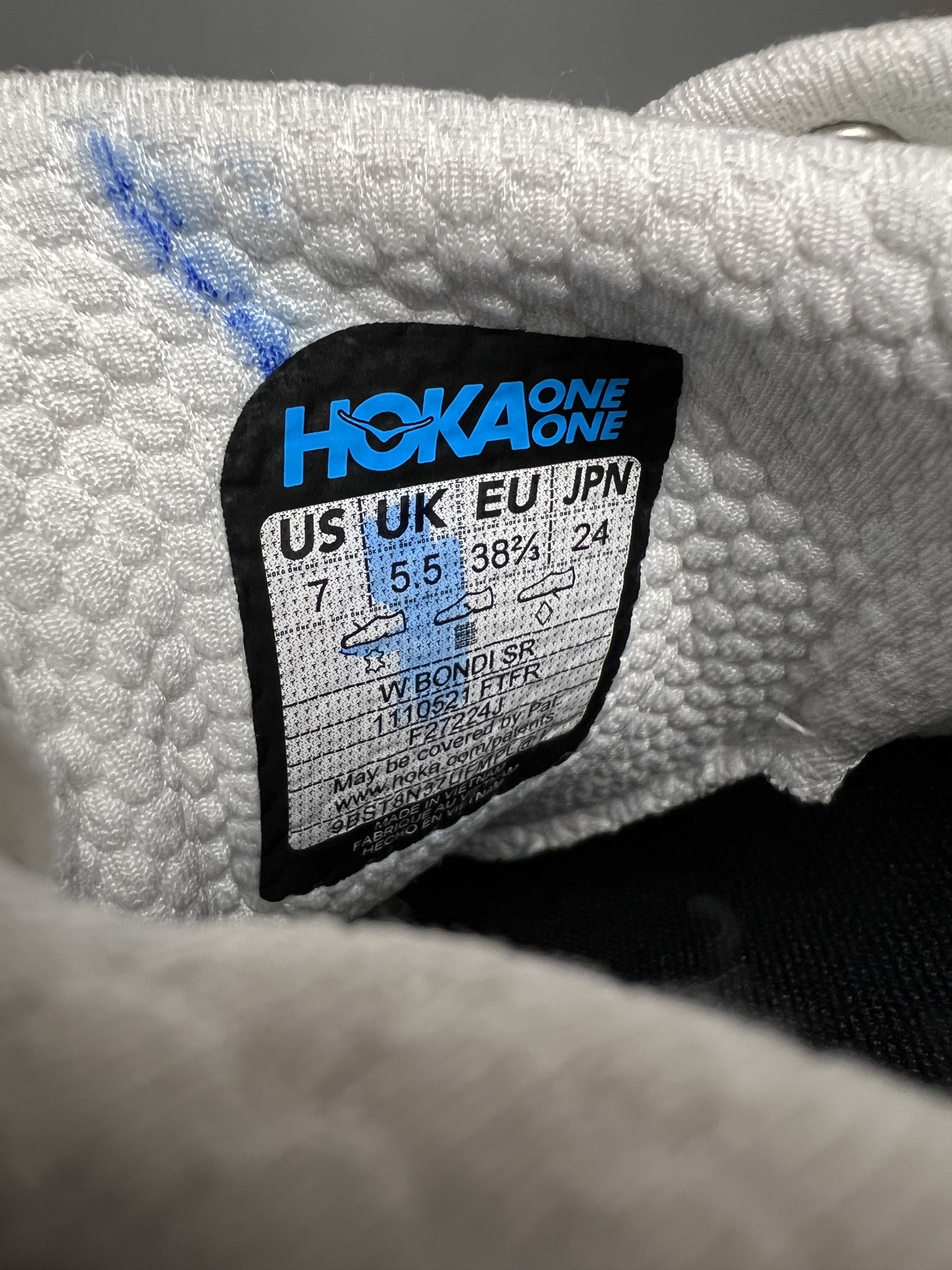 Hoka Hoka Bondi SR 'Frost' Running Shoes Walking Gym Training Size US 7 / IT 37 - 10 Thumbnail