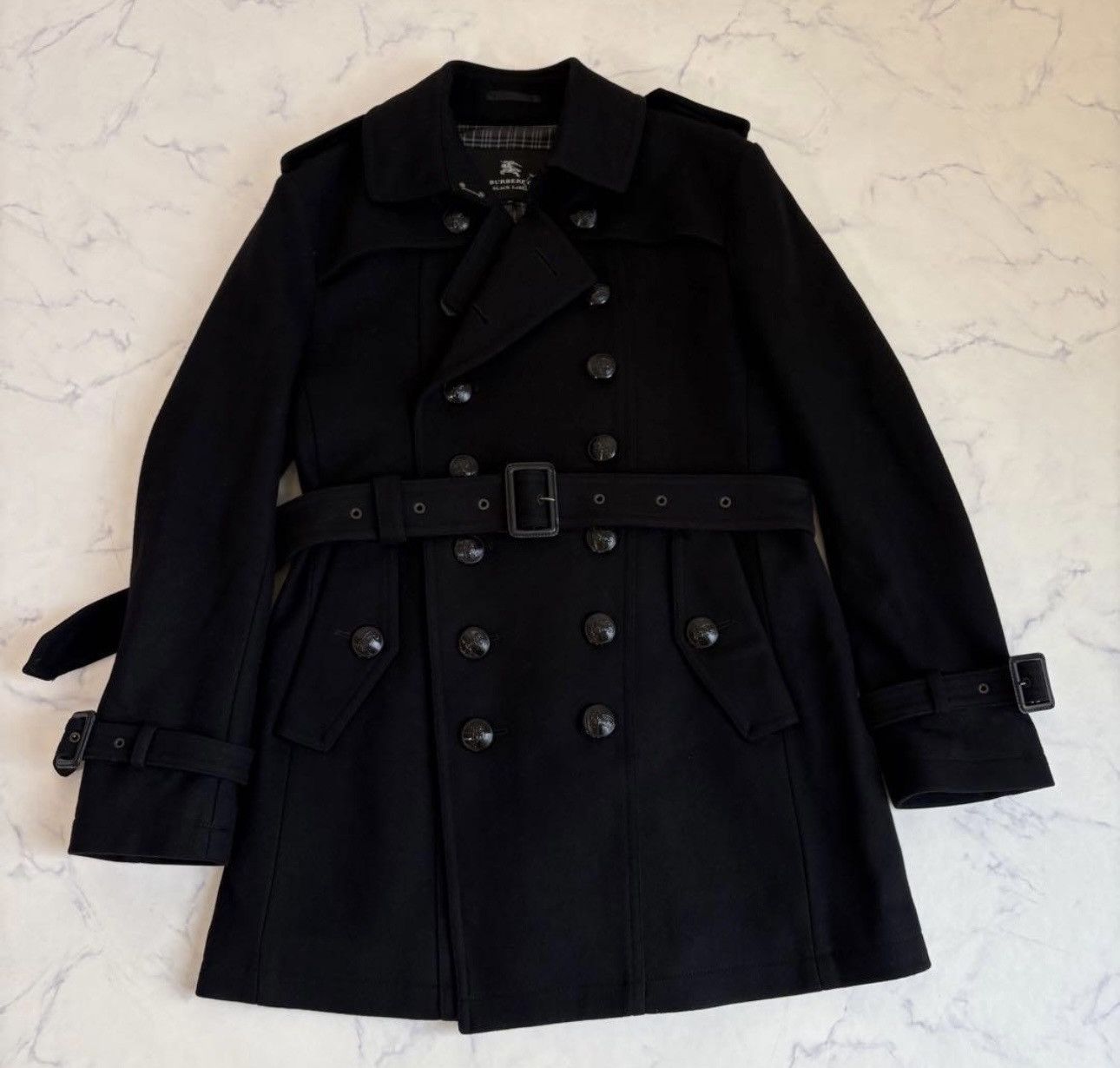 Burberry Burberry black wool coat Size US XXL / EU 58 / 5 - 1 Thumbnail