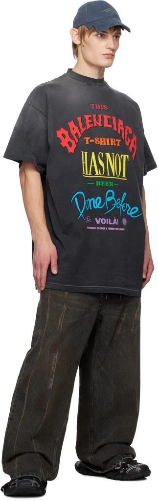 Balenciaga o1s1wg110326 Not Been Done T-Shirt Oversized in Grey Size US S / EU 44-46 / 1 - 4 Thumbnail
