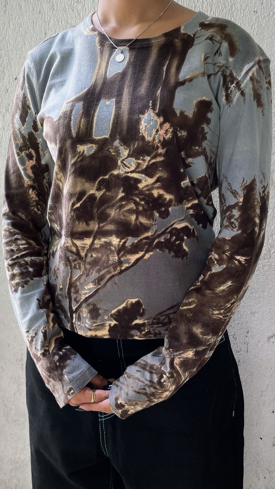 Prada Prada Archive F/W2004 Runway Roman Ruins Landscape Printed