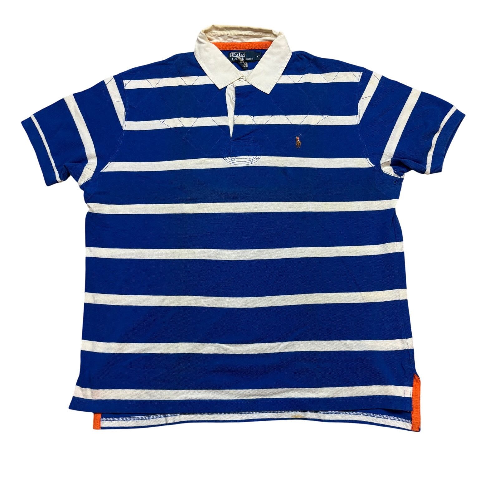 Polo Ralph Lauren VTG Polo Ralph Lauren Striped Polo Shirt Men's XL Old Money Size US XL / EU 56 / 4 - 1 Thumbnail