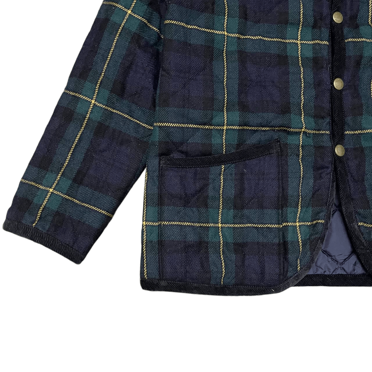 Japanese Brand Vintage Leminor Plaid Check Wool Quilted Jacket Size US S / EU 44-46 / 1 - 3 Thumbnail