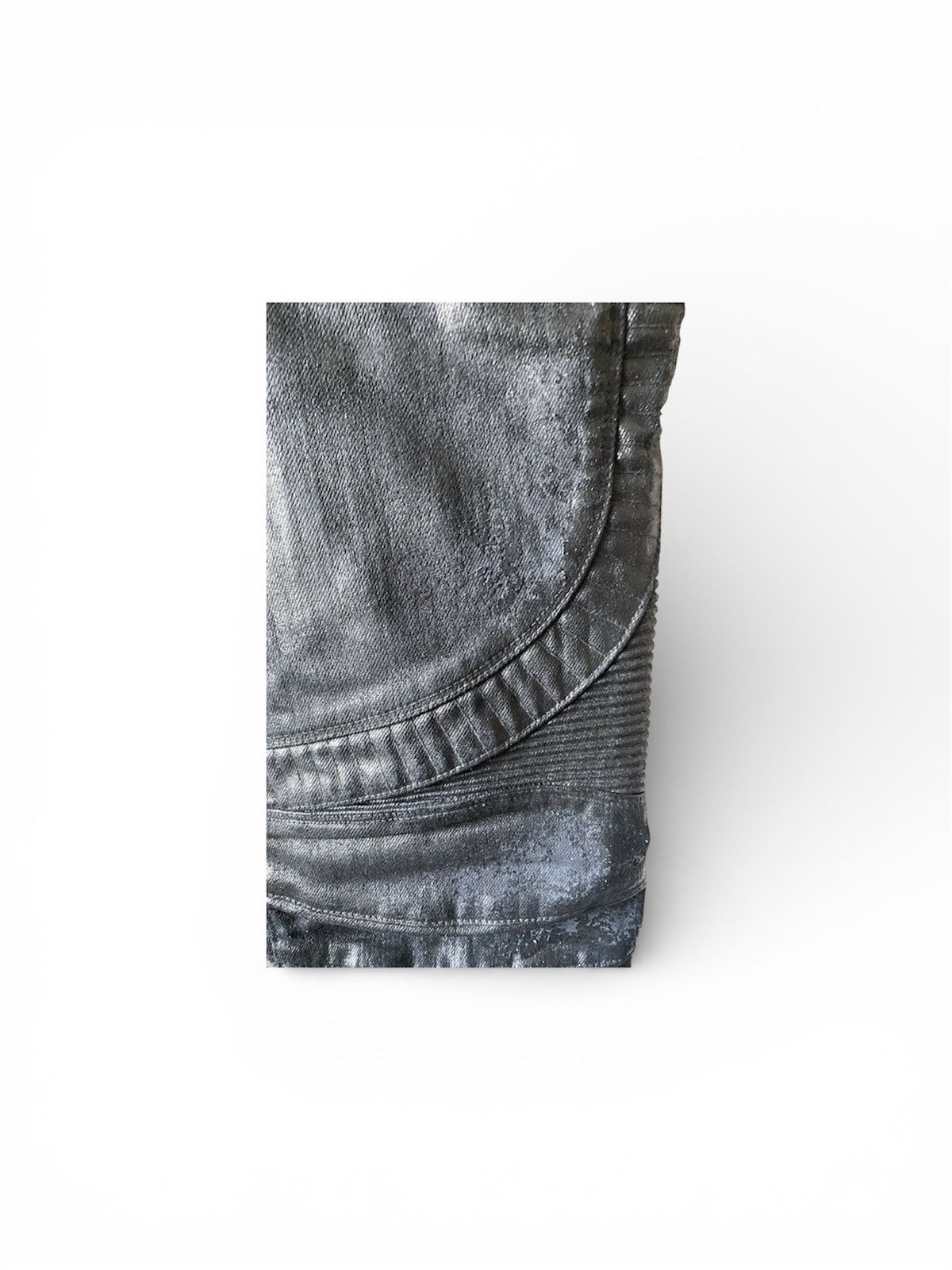 Balmain BALMAIN F/W ‘16 4-ZIP COATED BIKER DENIM JEANS Size US 34 / EU 50 - 4 Thumbnail