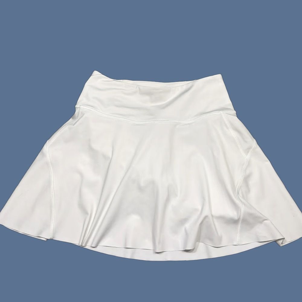 Athleta Athleta Ace Tennis Skort XS White Women’s Skort Activewear Tennis Golf Running Athletic Zip Pocket Short Skirt Size 26" / US 2 / IT 38 - 1 Thumbnail
