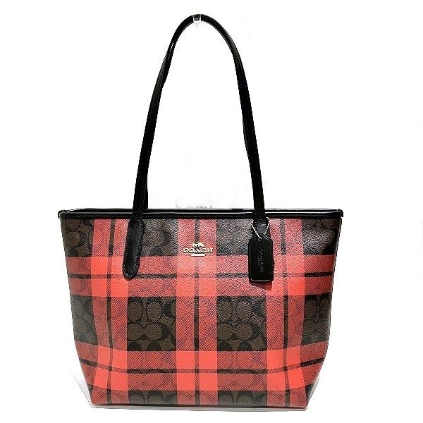 Coach Coach Coach Signature PVC Leather Tote Bag F80028 Plastic Tote Bag F80028 in Great Condition Size ONE SIZE - 1 Thumbnail