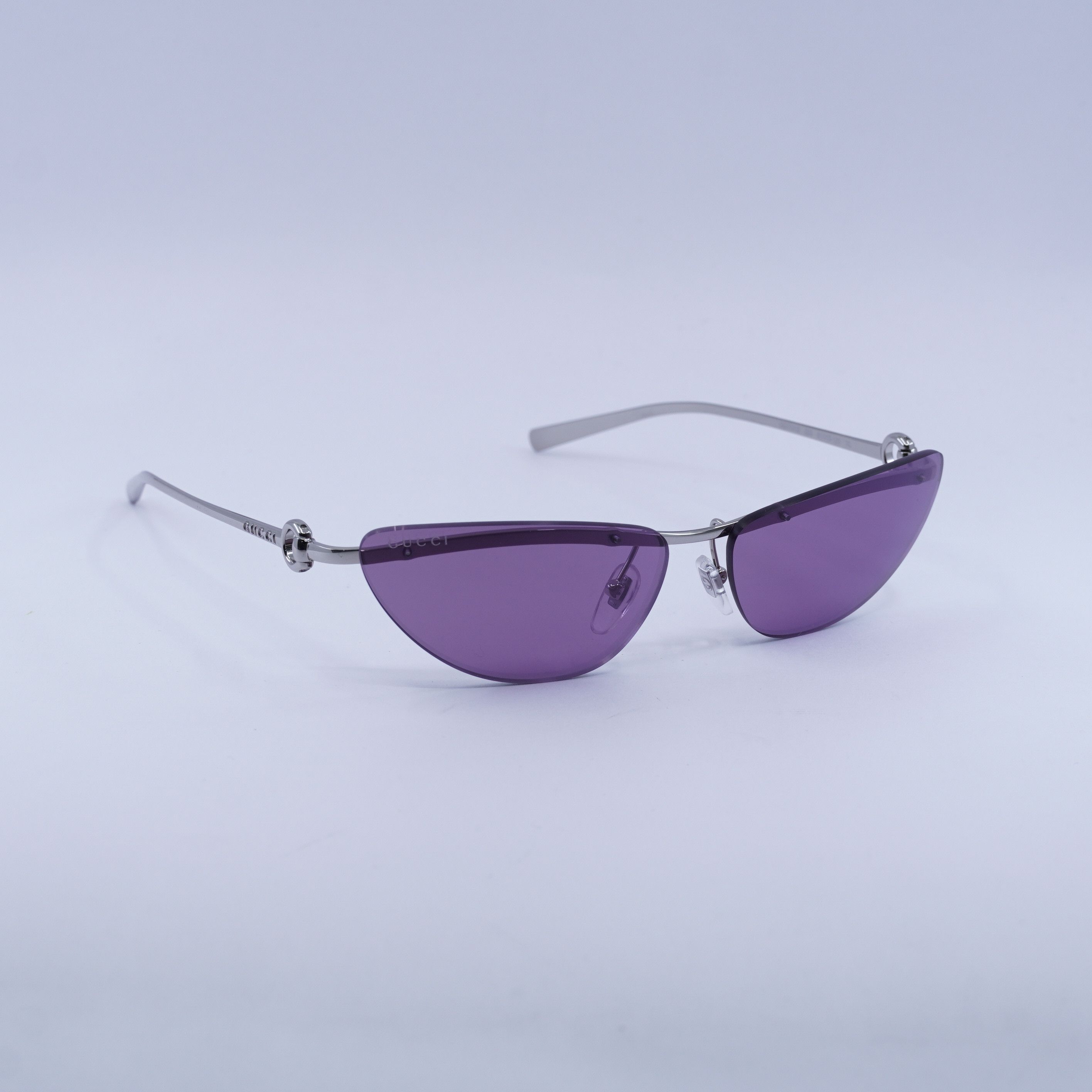 Gucci 🕶️ New Gucci GG1701S 003 Silver/Violet Sunglasses Size ONE SIZE - 1 Thumbnail