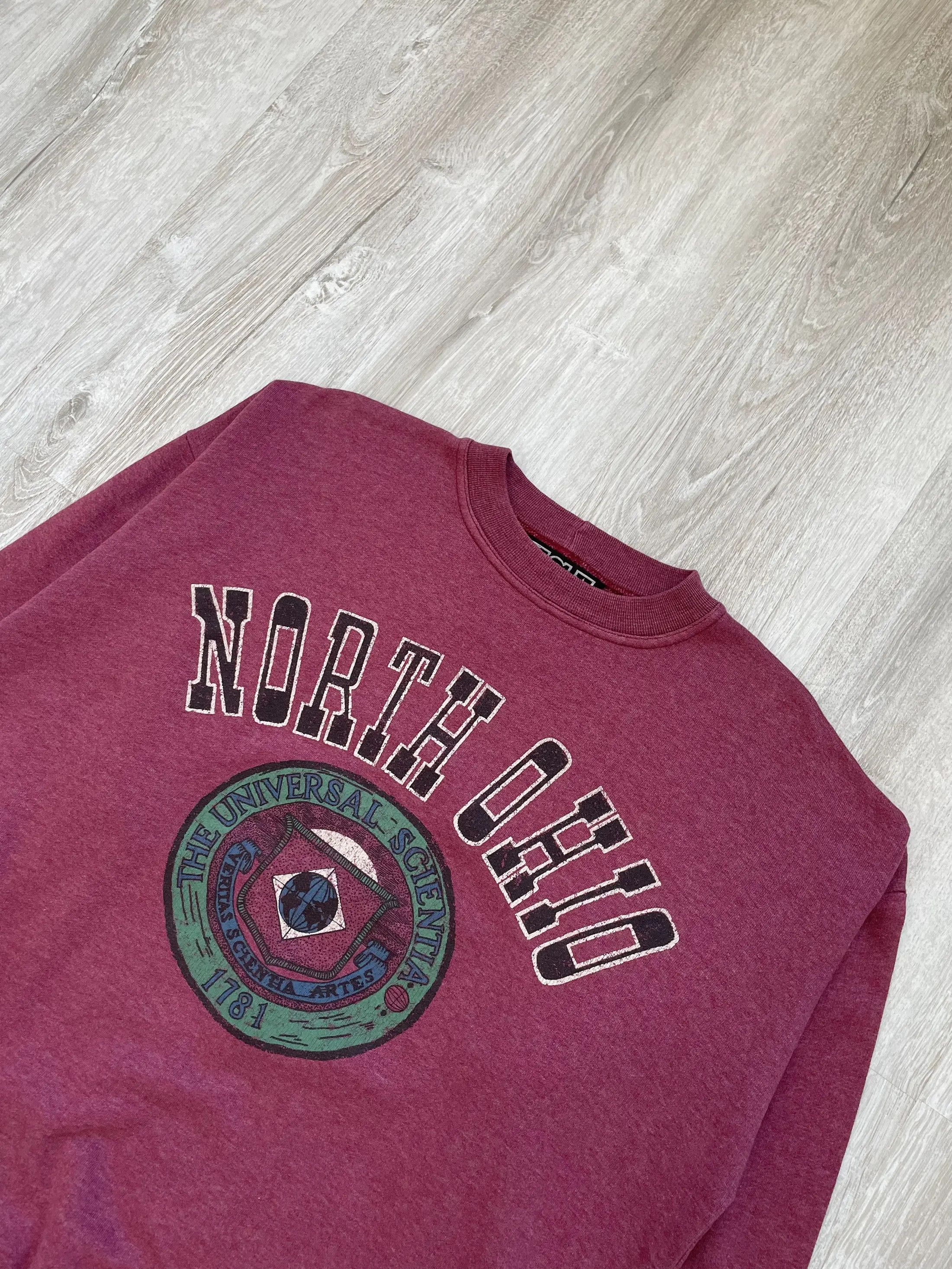 Vintage Vintage 90s North Ohio American College Sweatshirt Big Logo Size US M / EU 48-50 / 2 - 3 Thumbnail