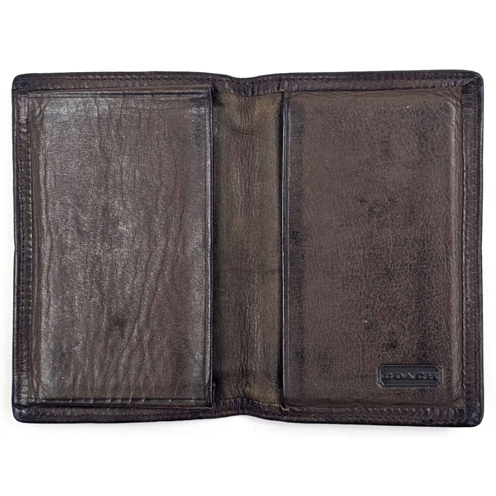 Coach VINTAGE Coach Brown Leather Bifold Wallet Card Holder Minimalist Men Size ONE SIZE - 2 Thumbnail