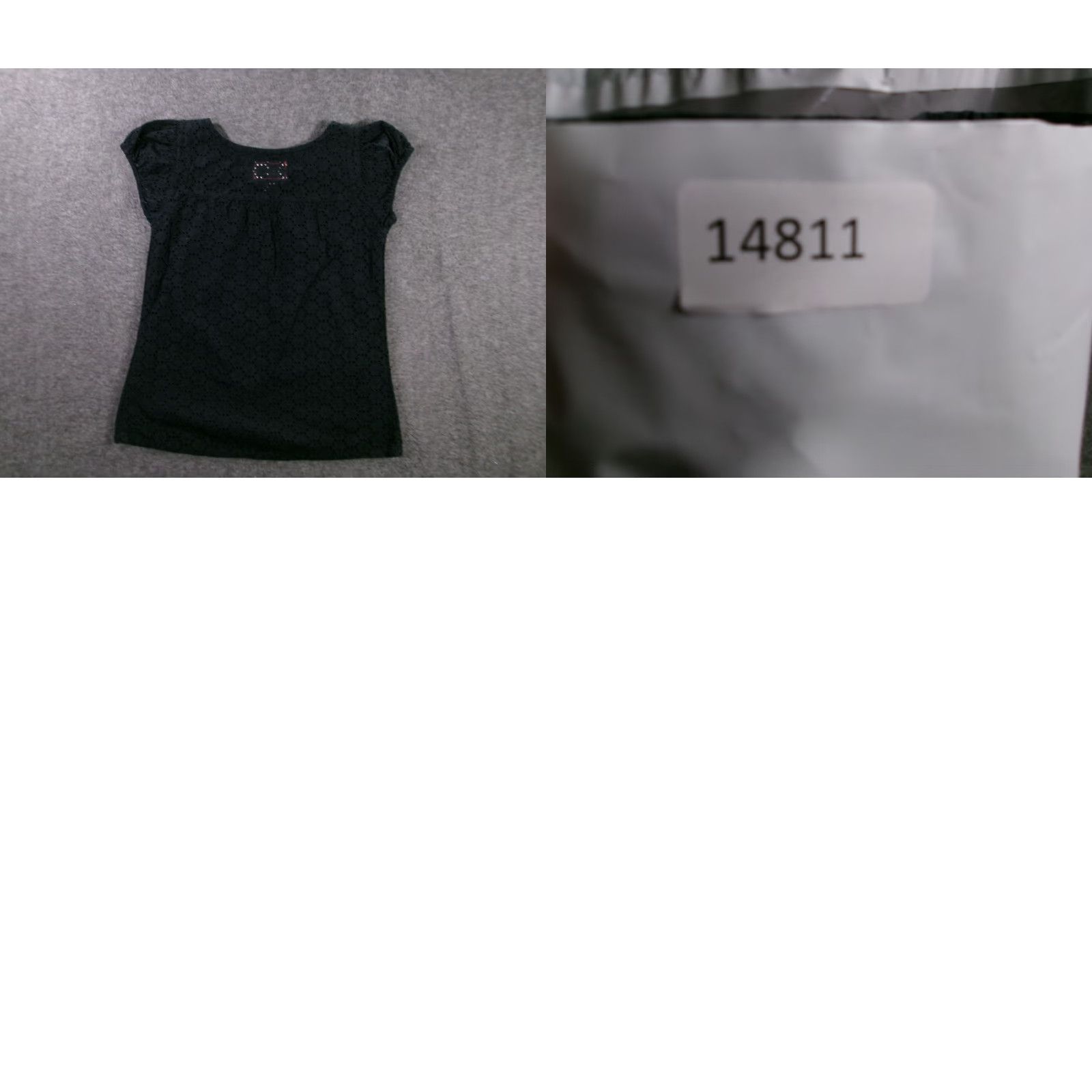 Sanctuary SANCTUARY Black Eyelet Blouse Women XS Short Cap Sleeve Summer Size XS / US 0-2 / IT 36-38 - 8 Thumbnail