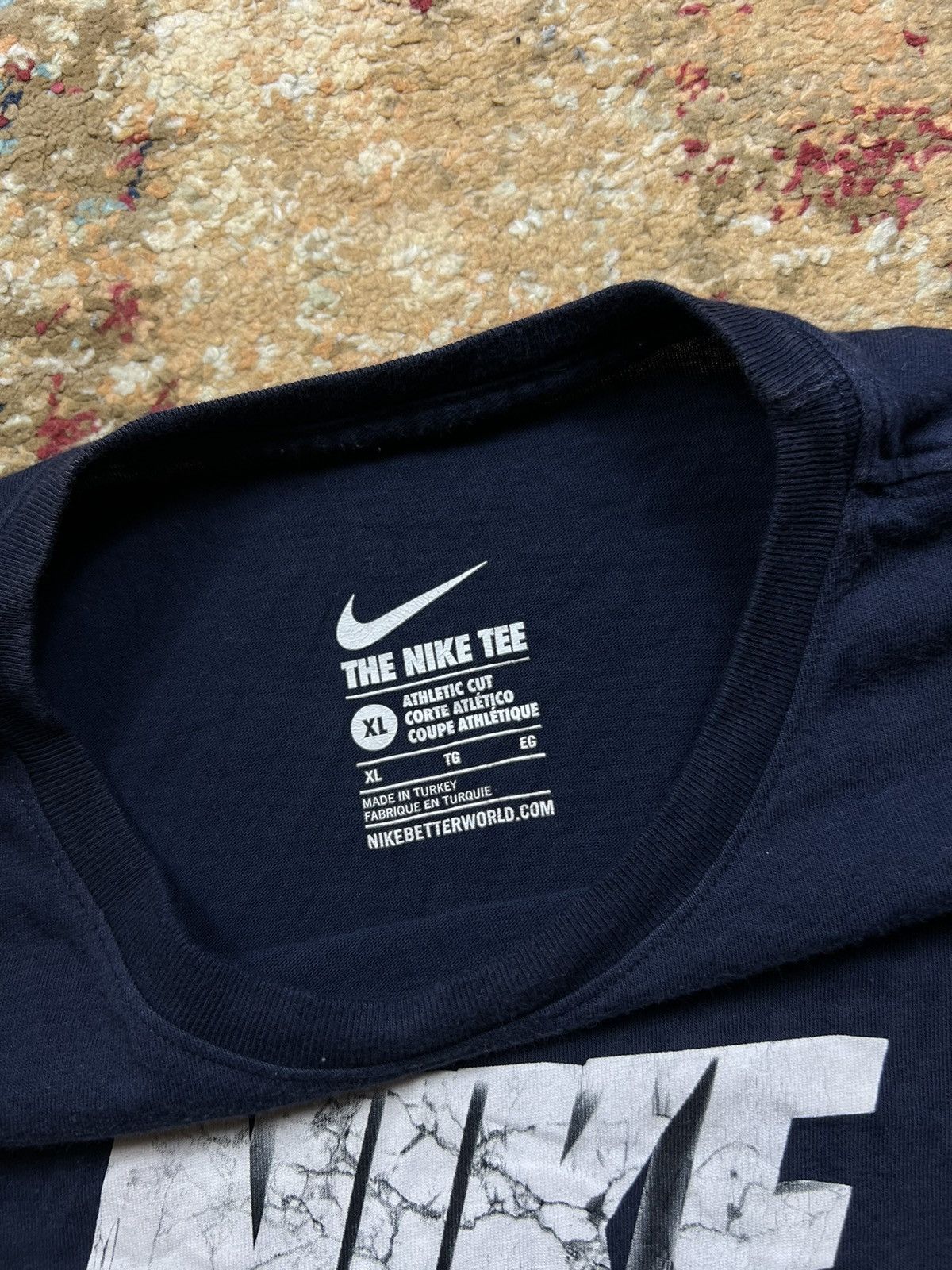 Nike × Vintage 90’s NIKE BIG SWOOSH LOGO Y2K TEE Size US XL / EU 56 / 4 - 4 Thumbnail