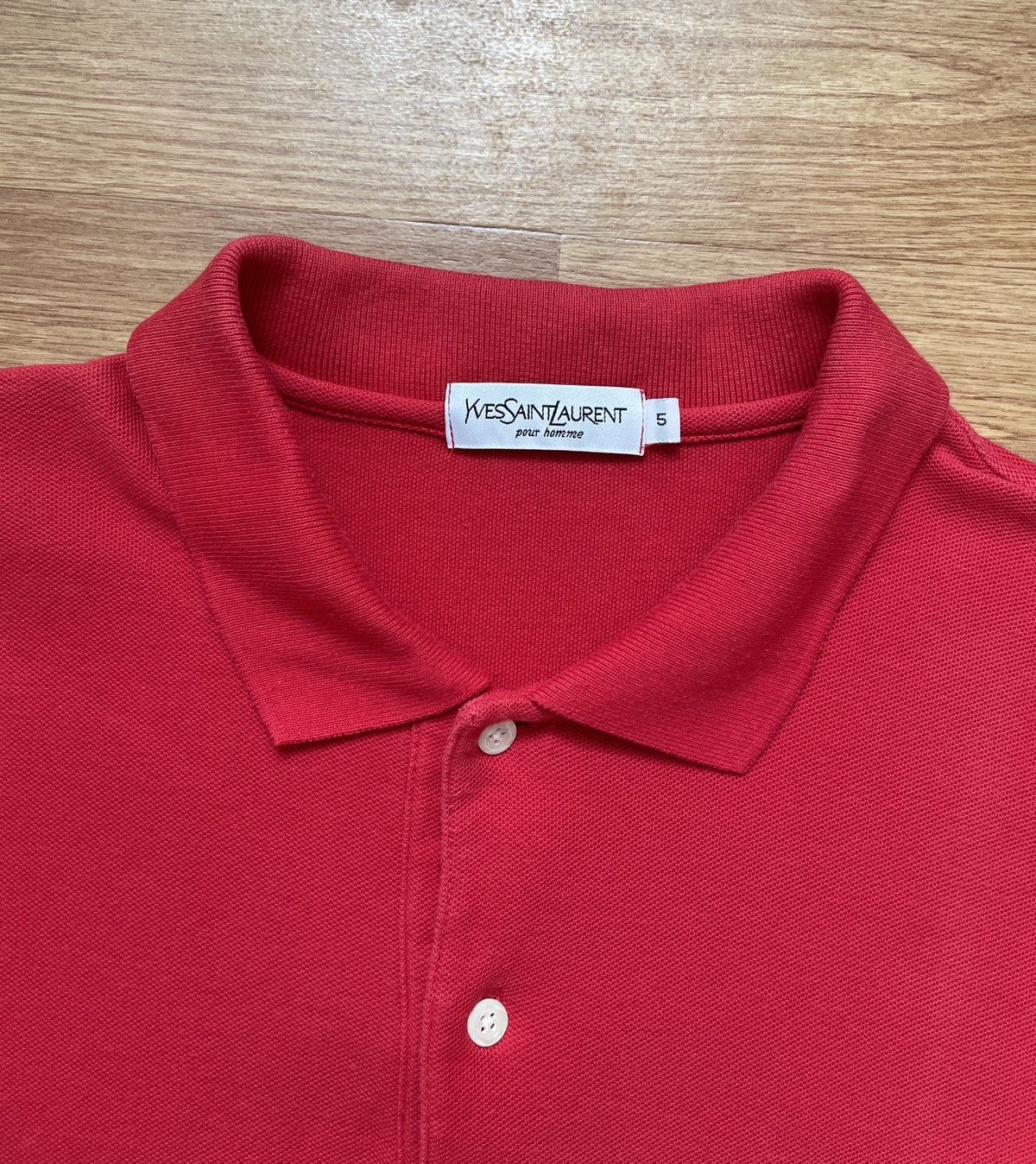 Yves Saint Laurent Vintage Yves Saint Laurent Men’s Red Polo T Shirt Size US XL / EU 56 / 4 - 7 Thumbnail